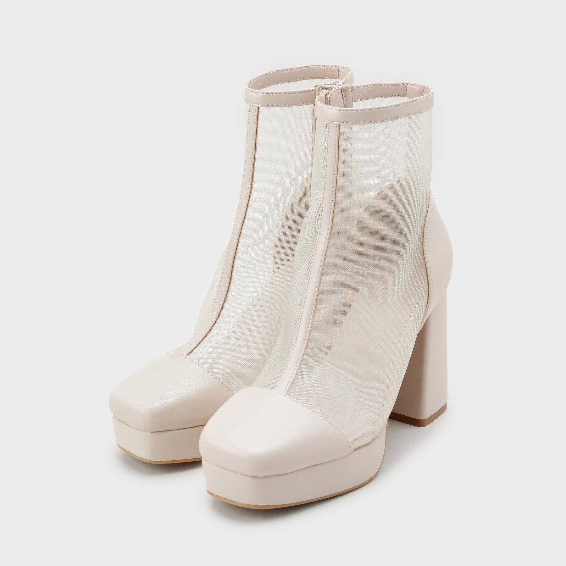 ESPERANZA「チュールスクエアブーツ」|ショートブーツ|