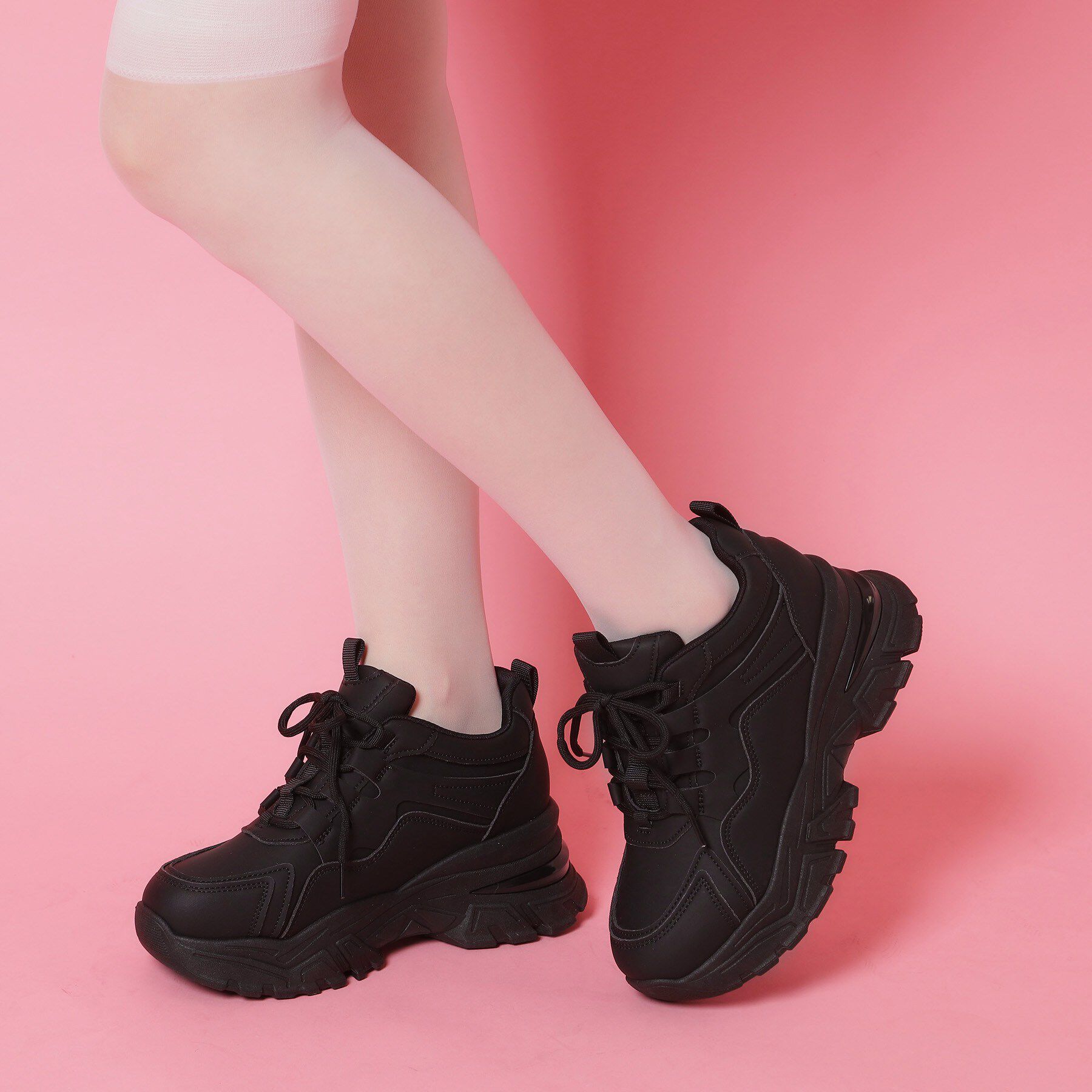 csT&P「厚底スニーカー」|スニーカー|ブラック(019)