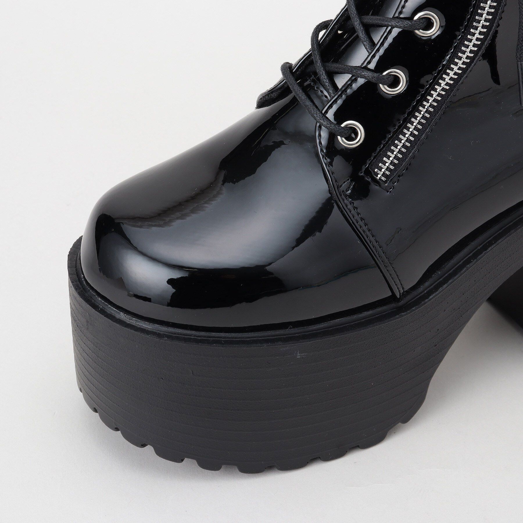 csT&P「厚底サイドジップミドル丈ブーツ」|ショートブーツ|