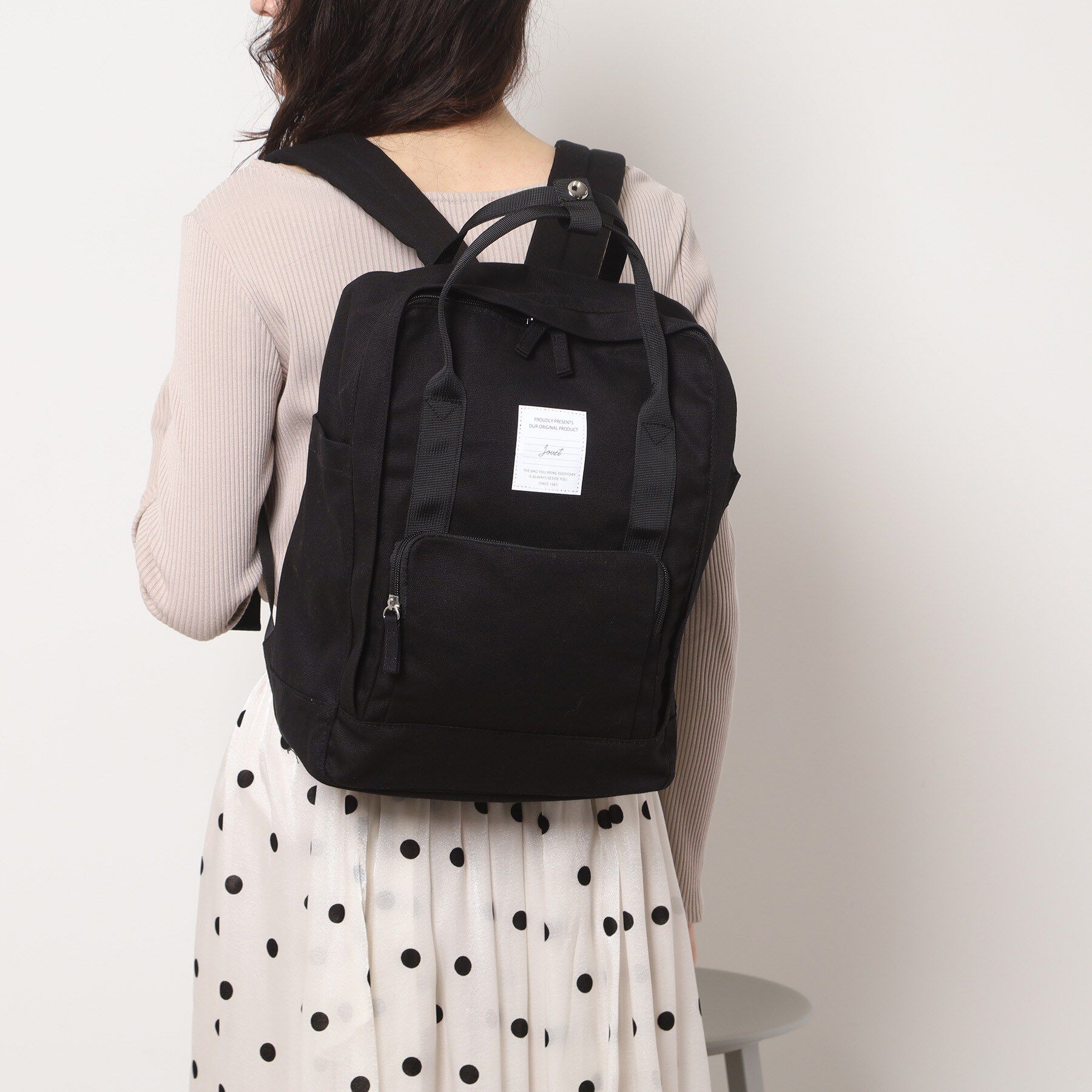 Ober Tashe「スクエアコットンリュック」|リュック|