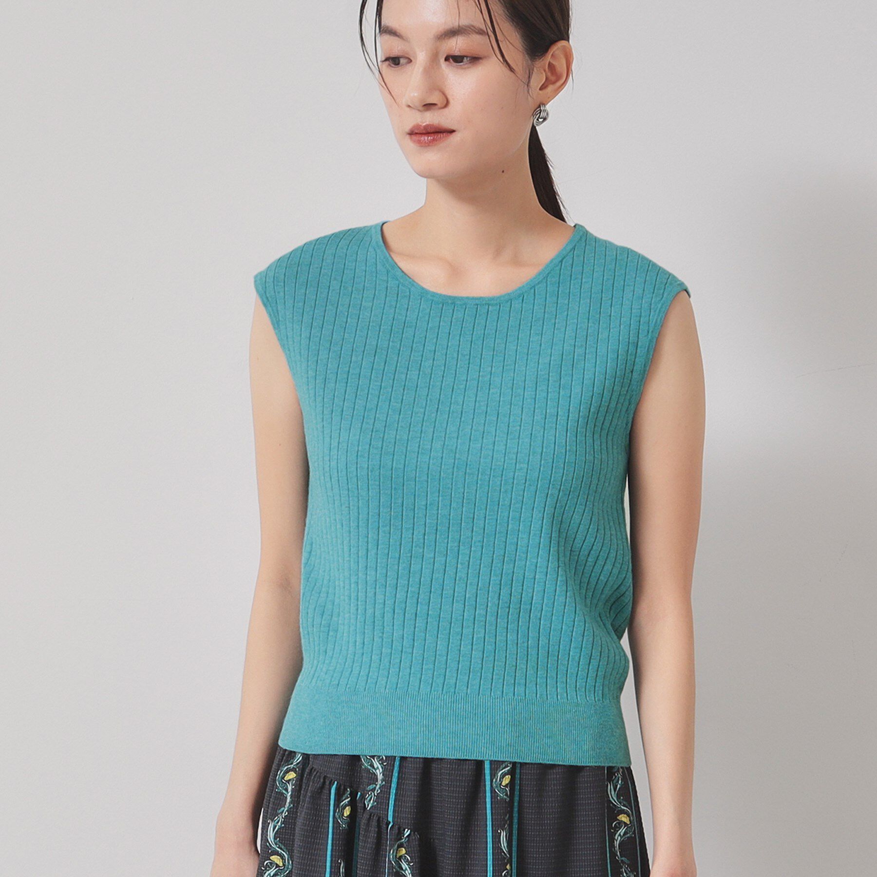 SunaUna「【2WAY】フレンチスリーブニット」|ニット・セーター|