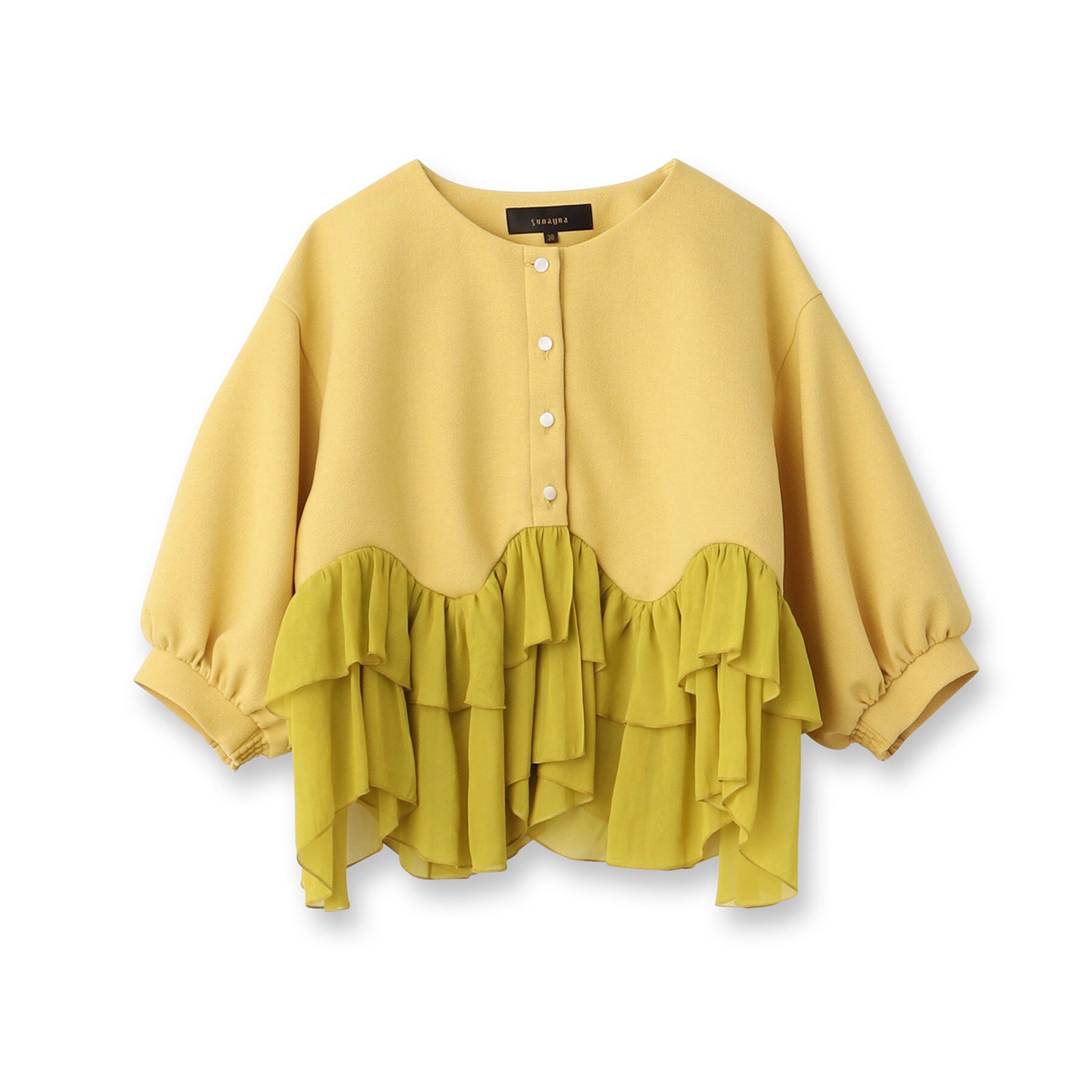 SunaUna「【羽織り】ペプラムブルゾン」|カーディガン|