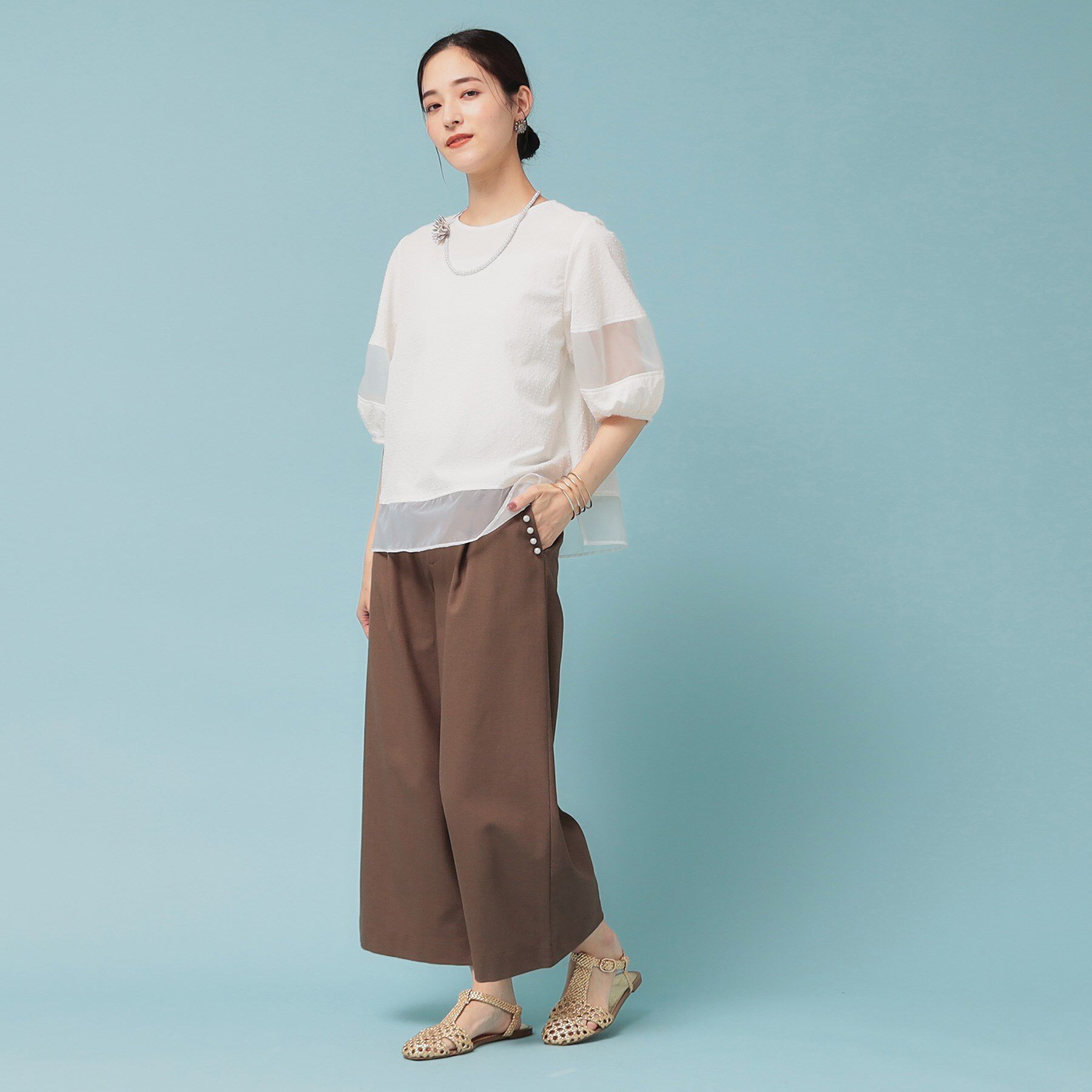 SunaUna「【ウエストゴム】ガウチョパンツ」|その他|