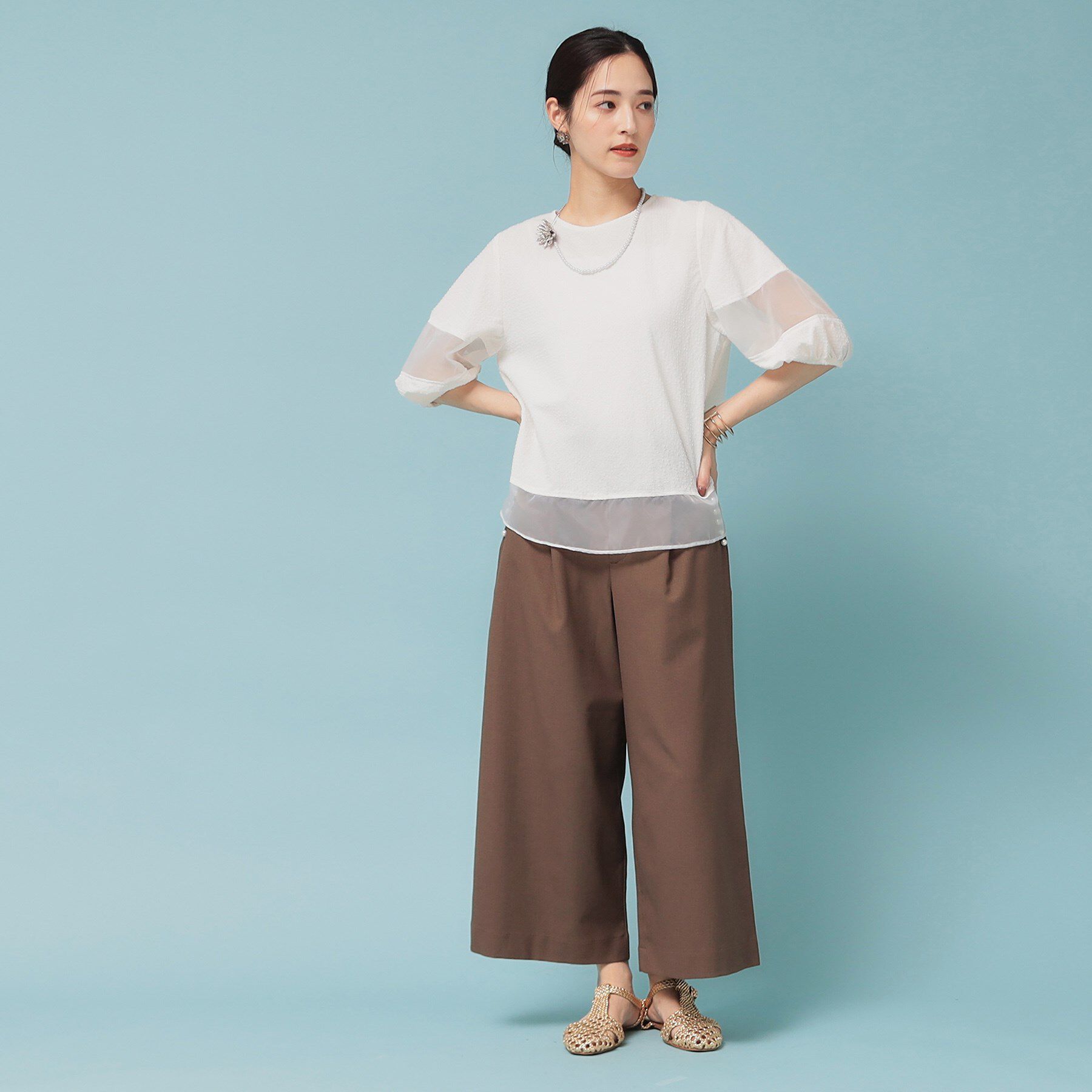 SunaUna「【ウエストゴム】ガウチョパンツ」|その他|