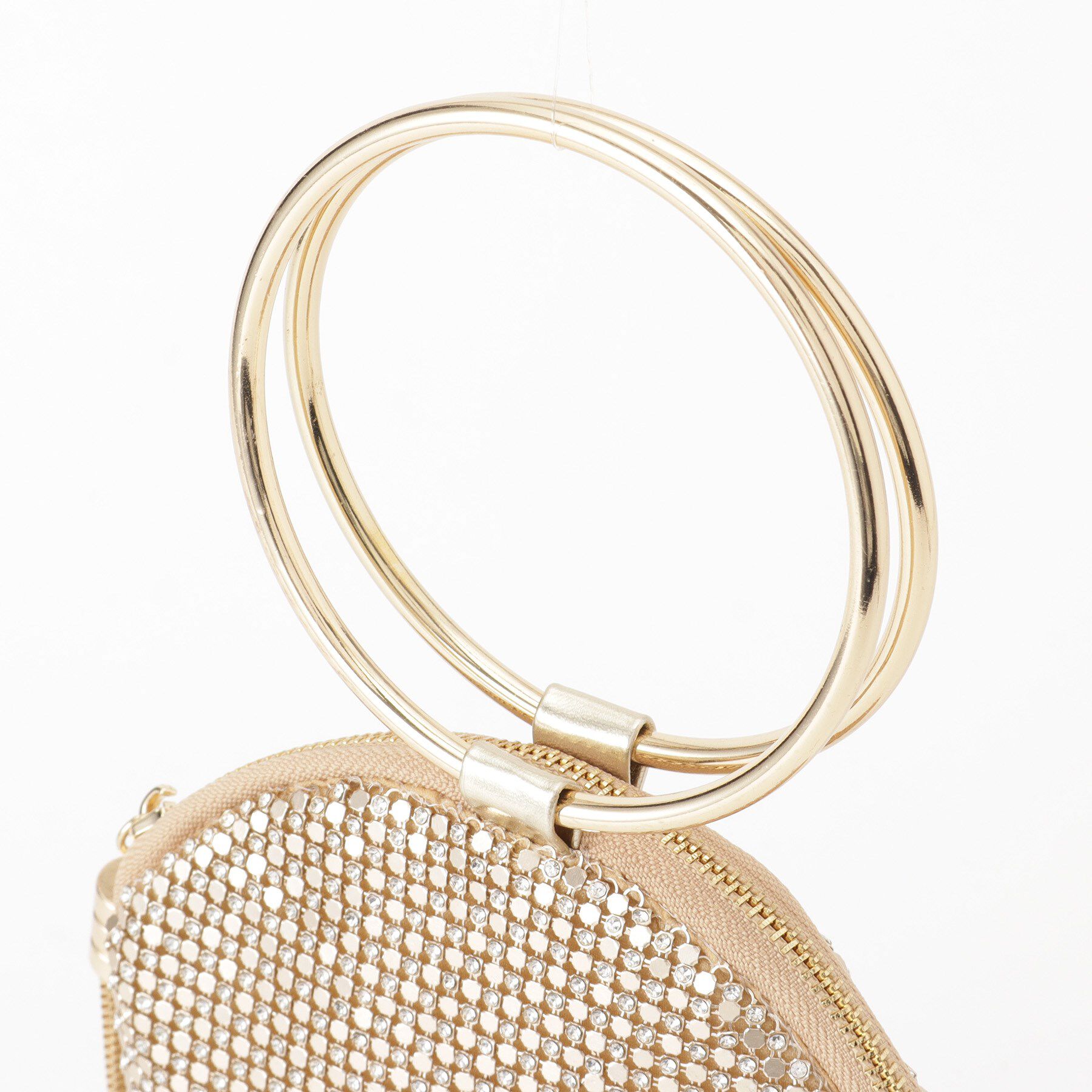 SunaUna「【丸ハンドル】メタルメッシュプチバッグ」|ハンドバッグ|