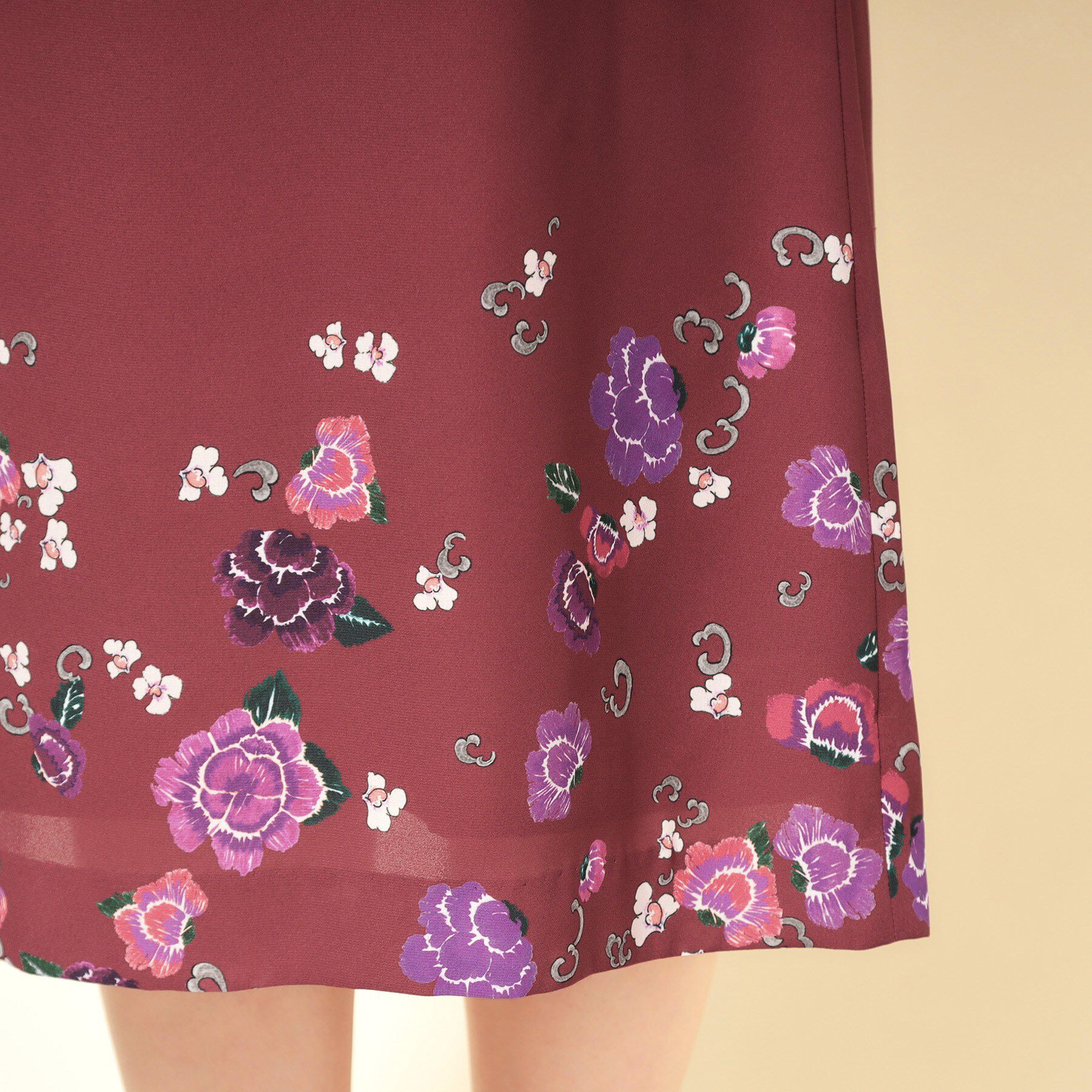 SunaUna「【co creation and yours／SS～L】花柄パネルワンピース」|ワンピース|