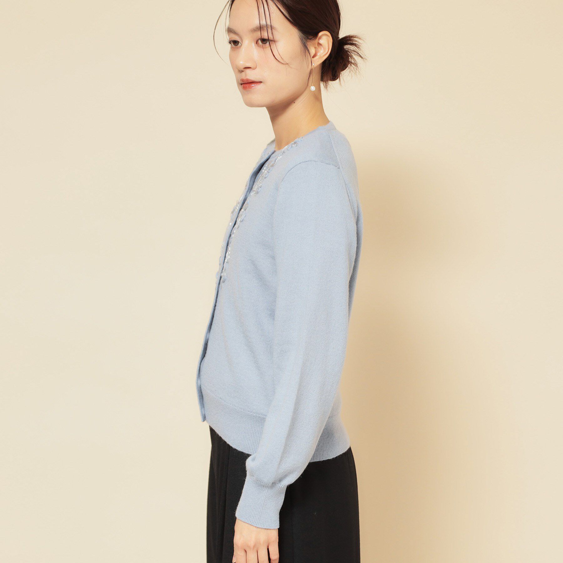 SunaUna「【刺繍】クラフトカーディガン」|カーディガン|