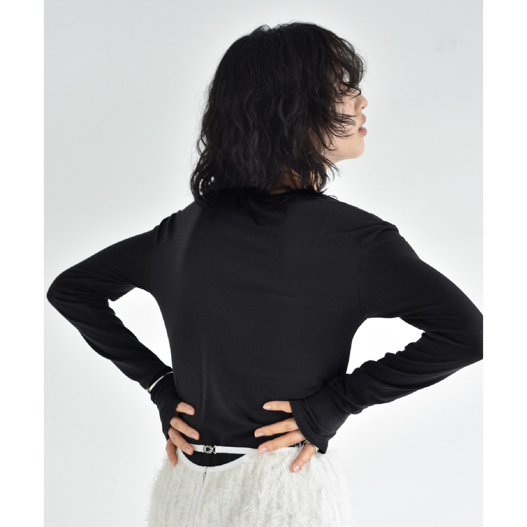 CODE A「front ribbon jersey tops」|Tシャツ・カットソー|