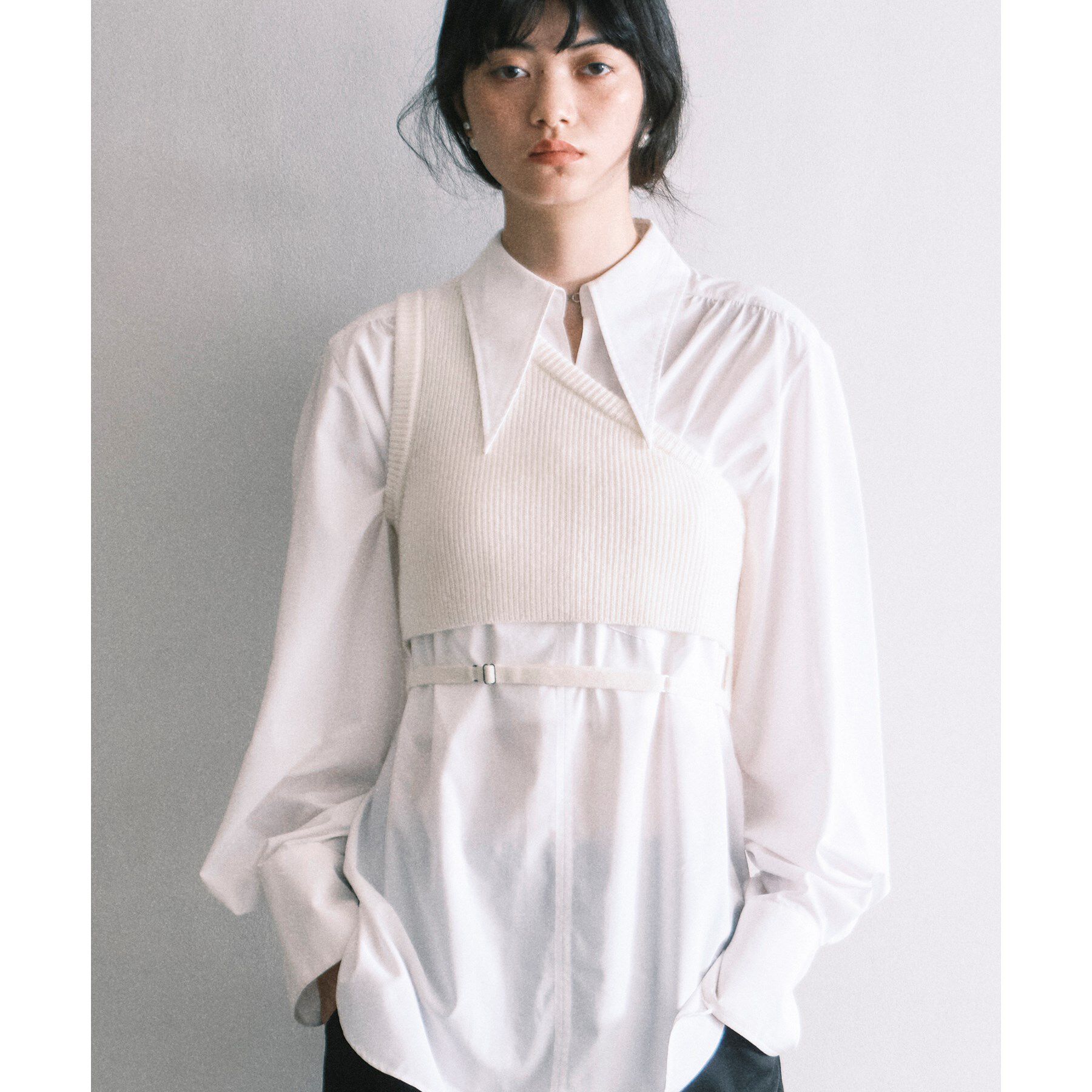 CODE A「asymmetry knit vest」|ニット・セーター|