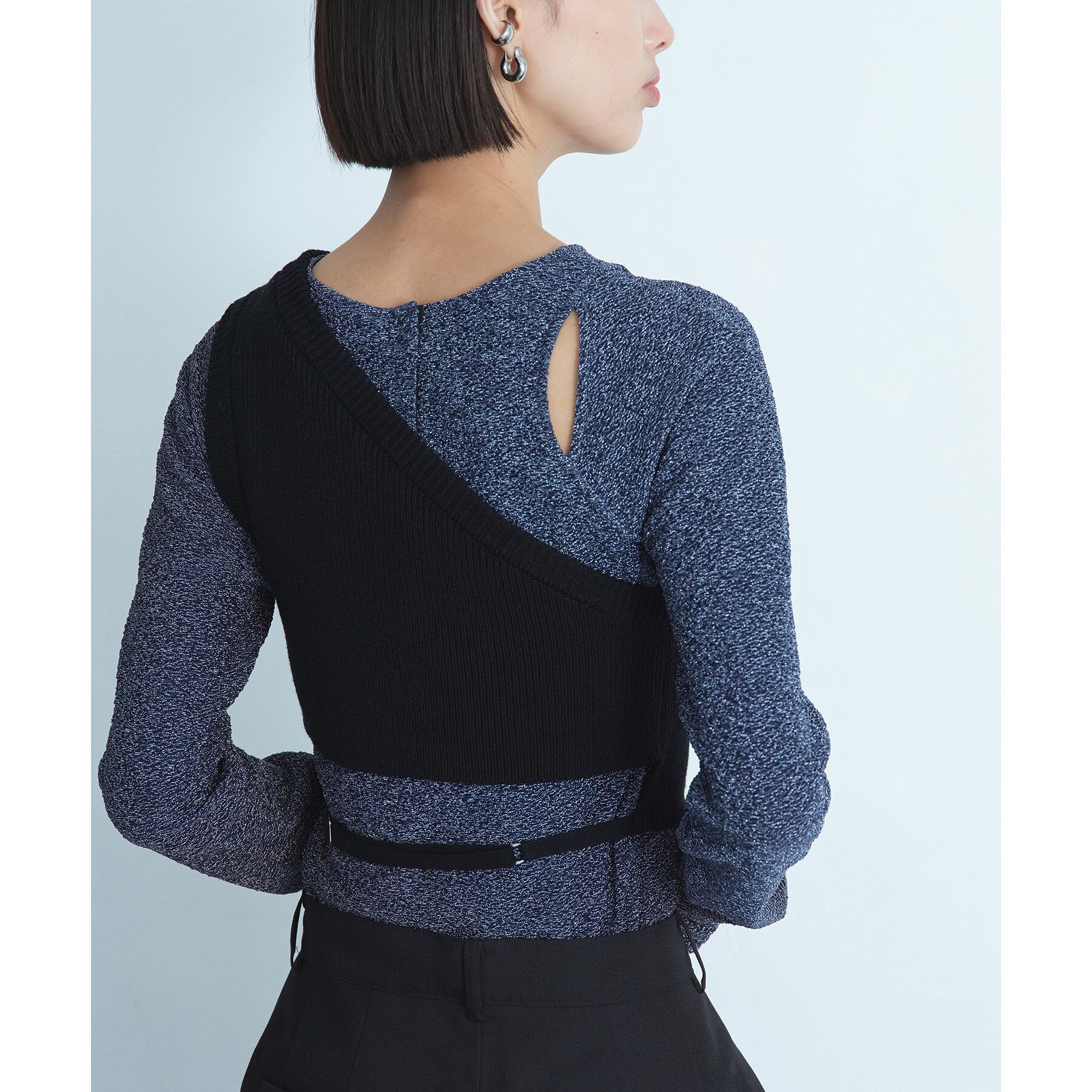CODE A「asymmetry knit vest」|ニット・セーター|