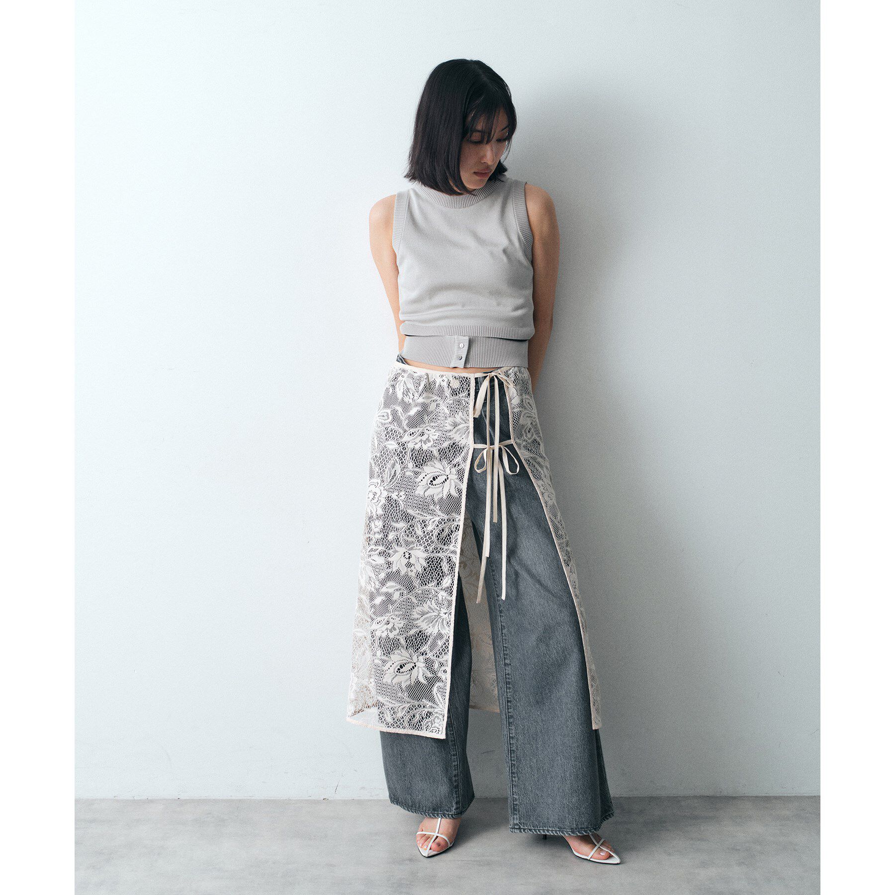 CODE A「design knit tank」|ニット・セーター|