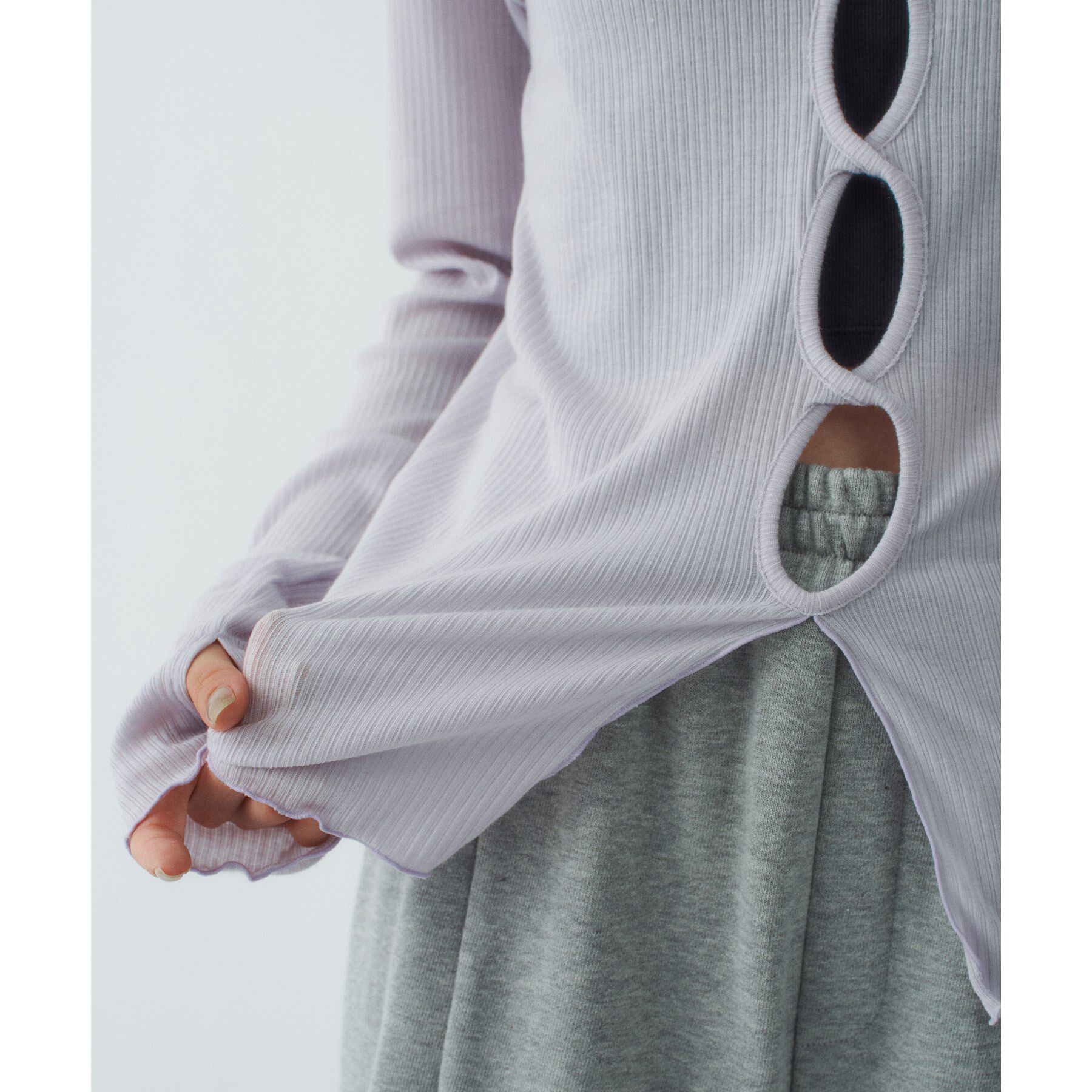 CODE A「twist sheer rib LS」|Tシャツ・カットソー|