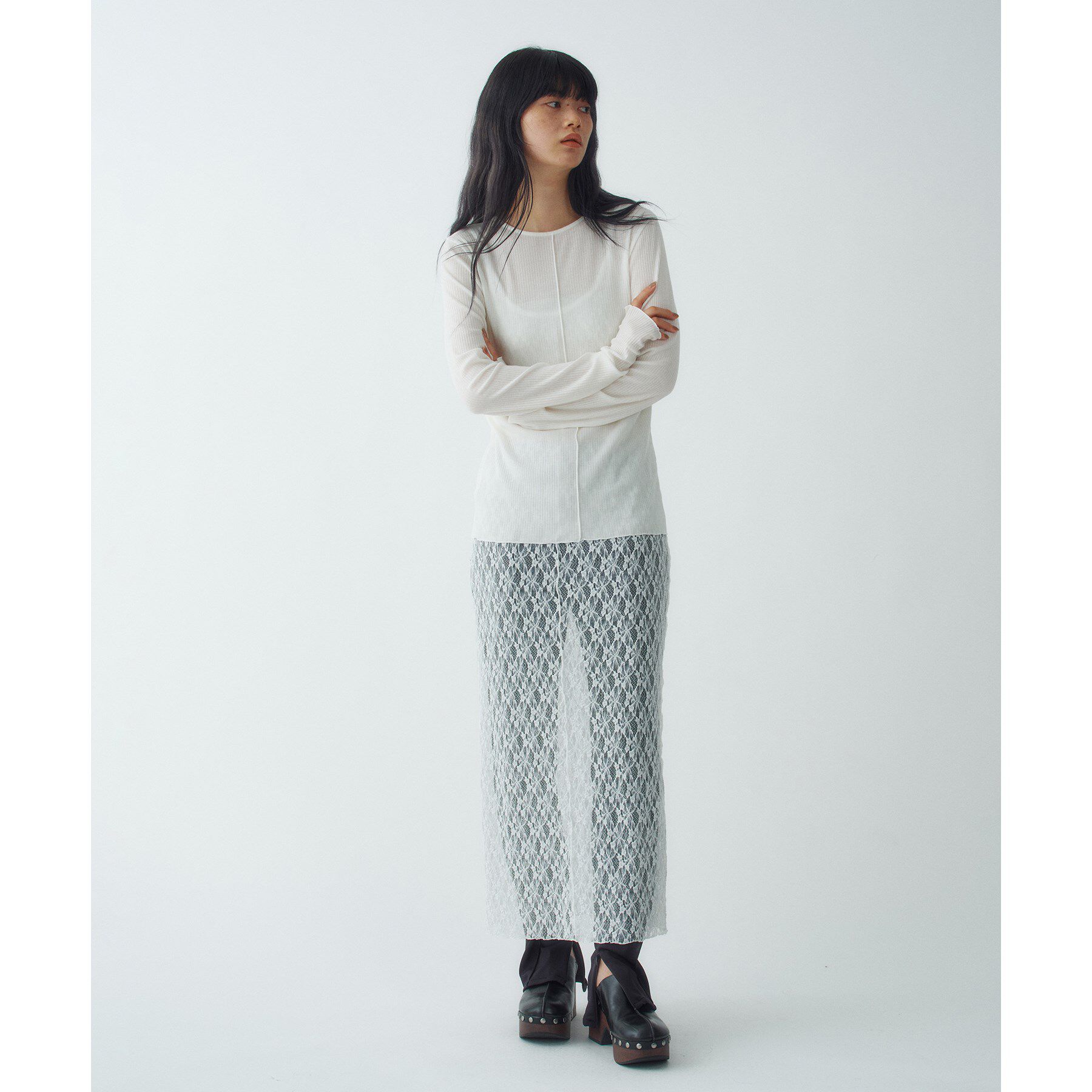 CODE A「twist sheer rib LS」|Tシャツ・カットソー|