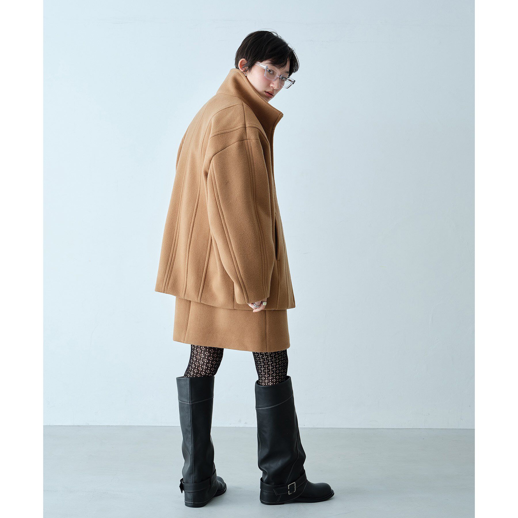 CODE A「wool volume short coat」|その他|