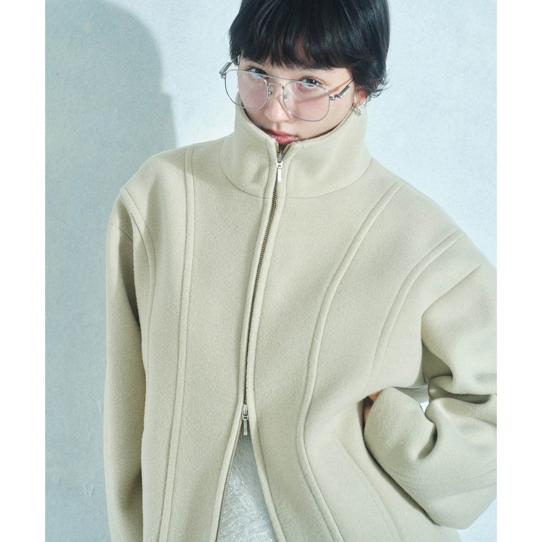 CODE A「wool volume short coat」|その他|