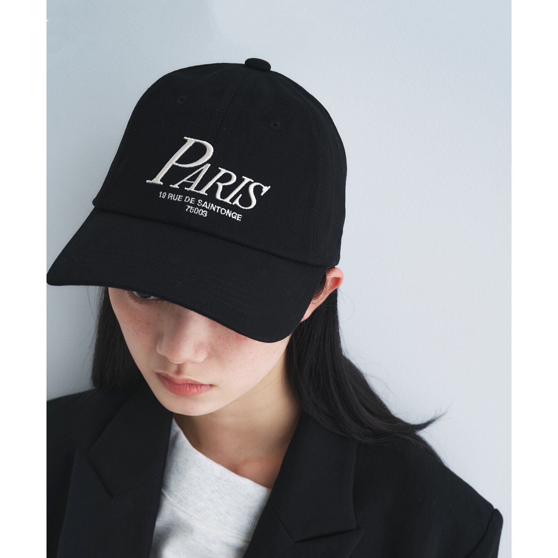 CODE A「SYSTEM｜PARIS cotton cap」|キャップ・キャスケット|ブラック(019)