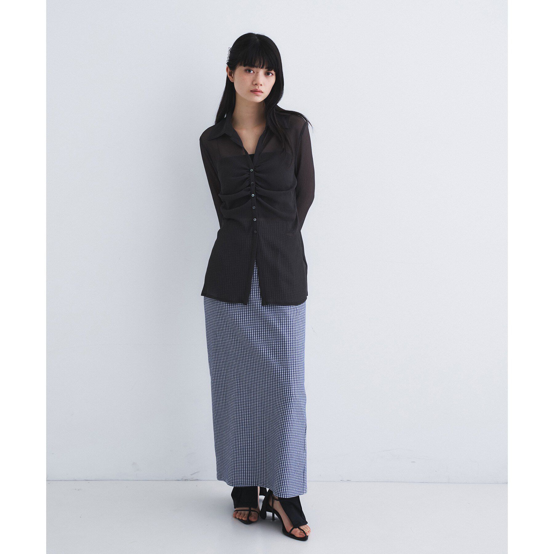 CODE A「thin gather shirts」|シャツ・ブラウス|