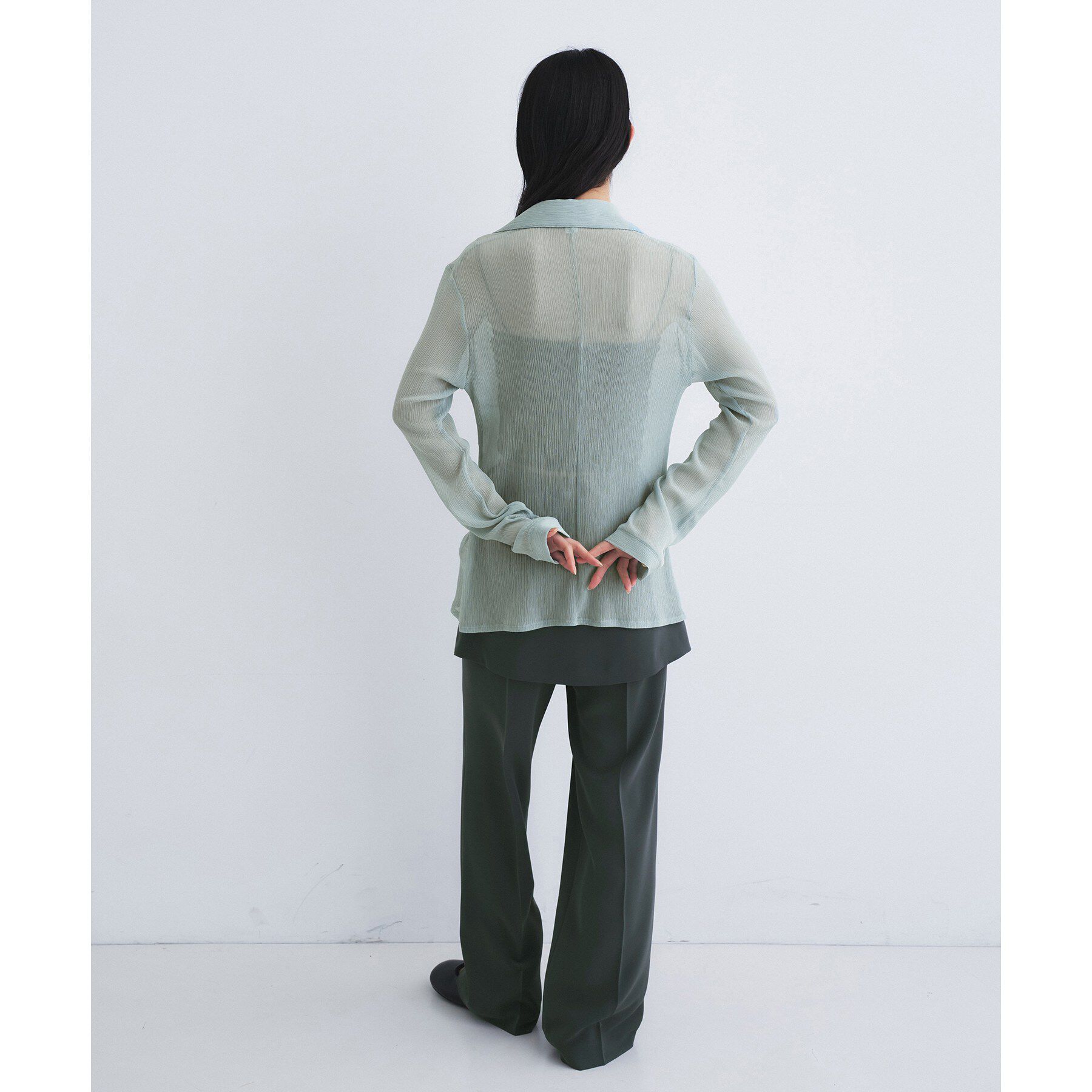 CODE A「thin gather shirts」|シャツ・ブラウス|