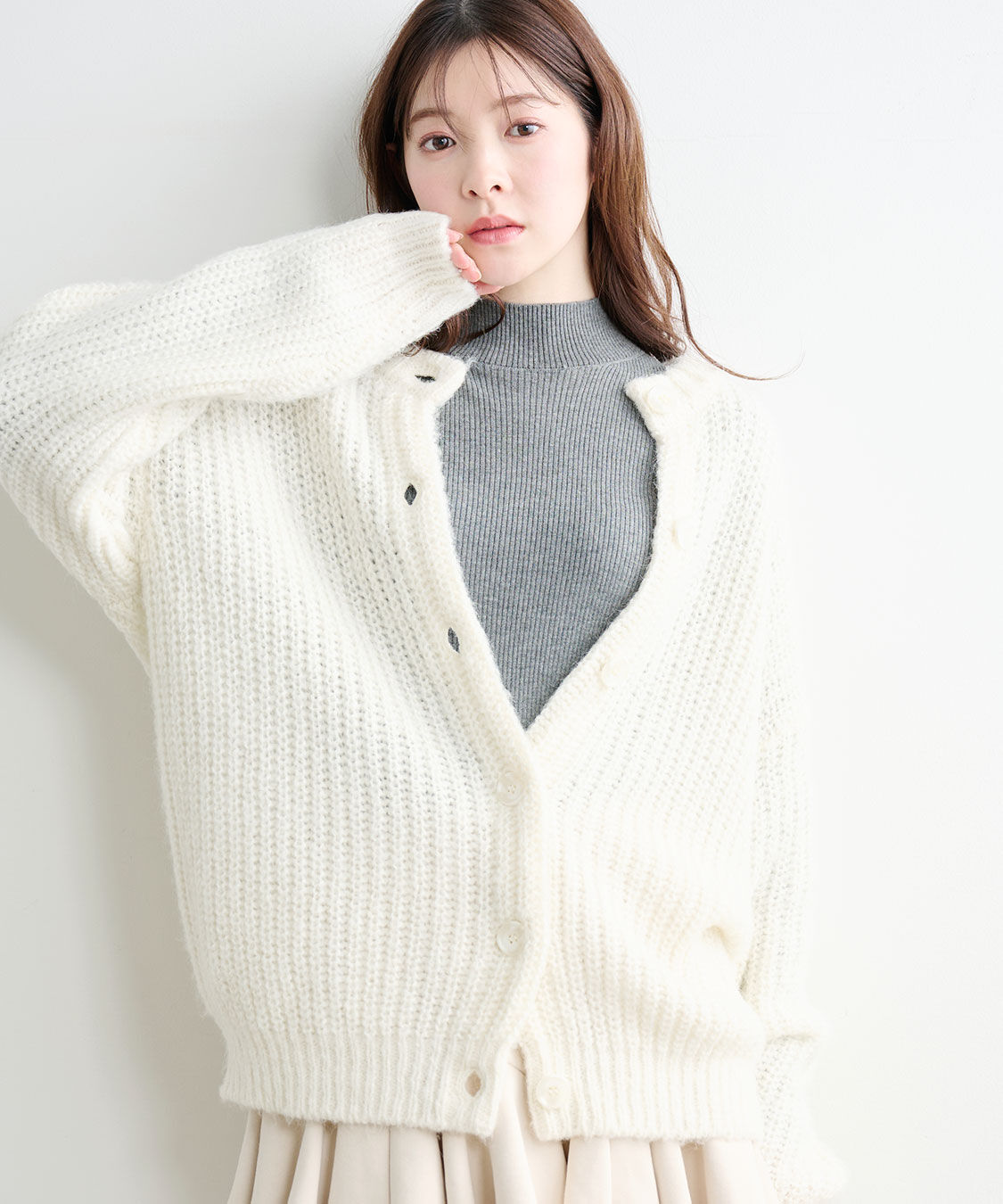 COCO DEAL「ローゲージボリュームカーディガン」|ニット・セーター|