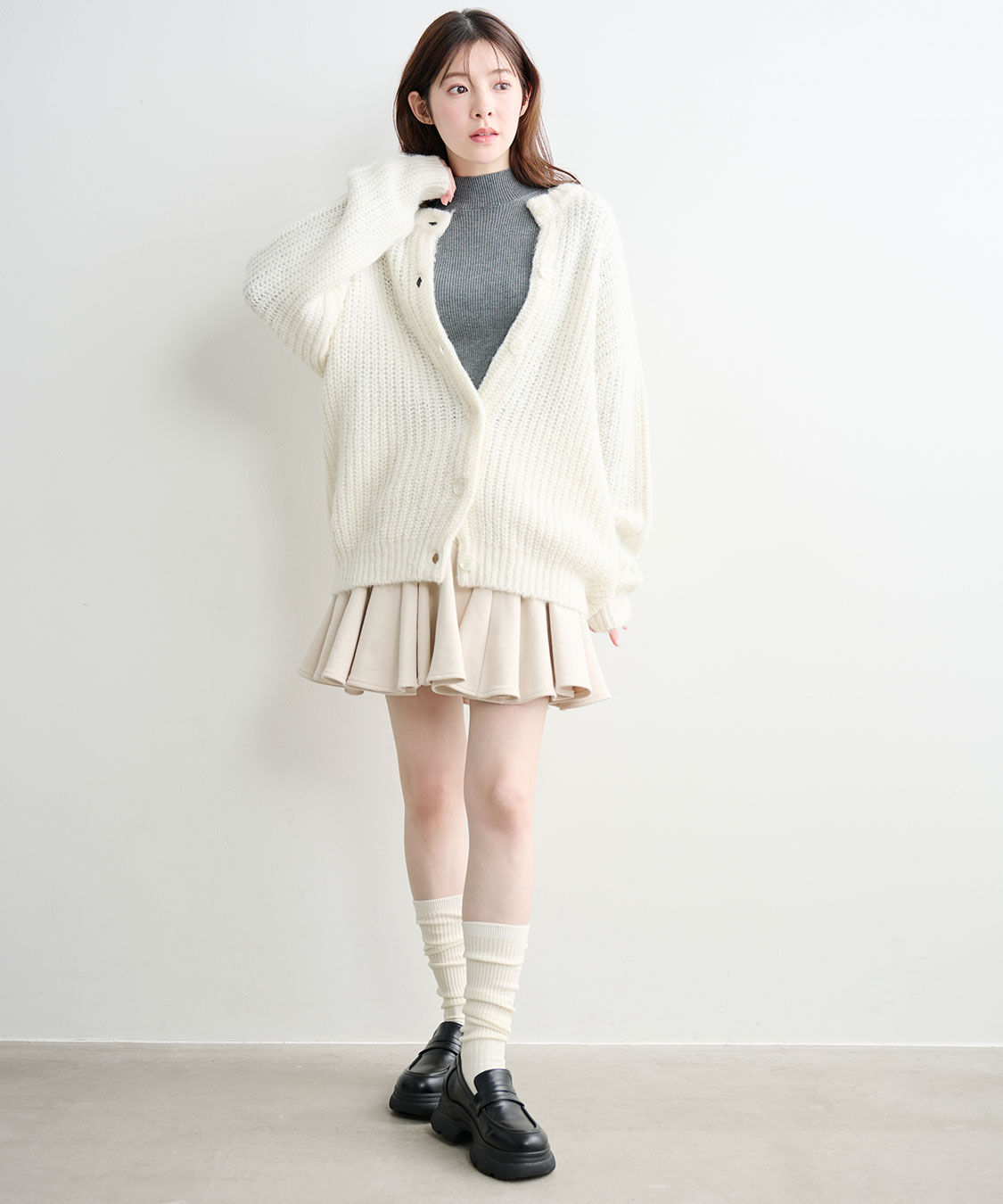 COCO DEAL「ローゲージボリュームカーディガン」|ニット・セーター|