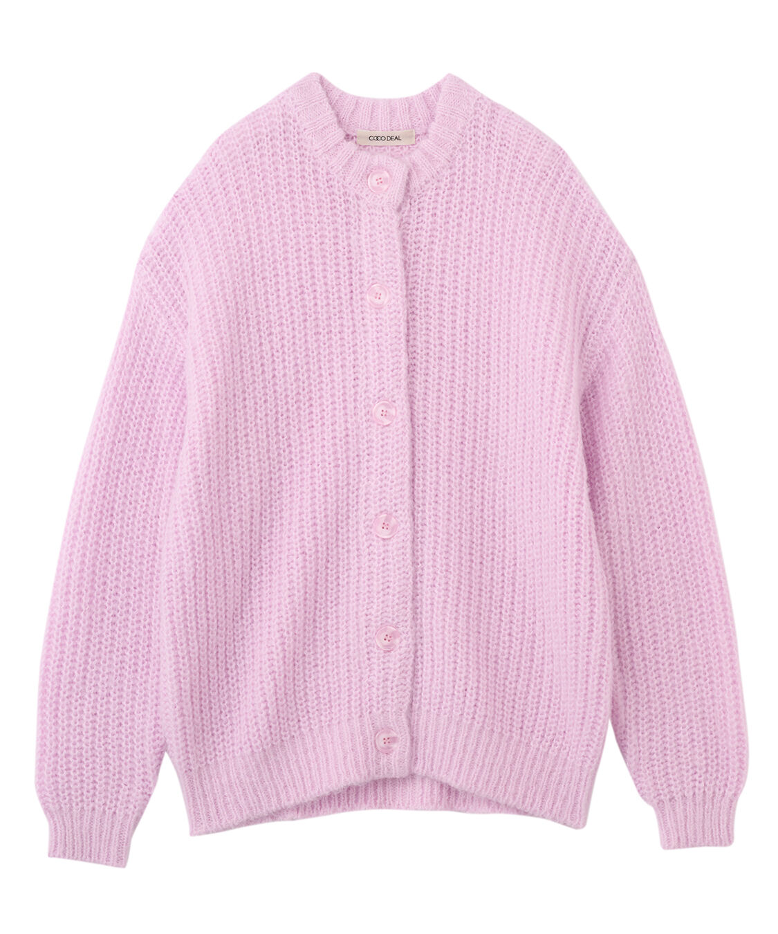 COCO DEAL「ローゲージボリュームカーディガン」|ニット・セーター|ピンク