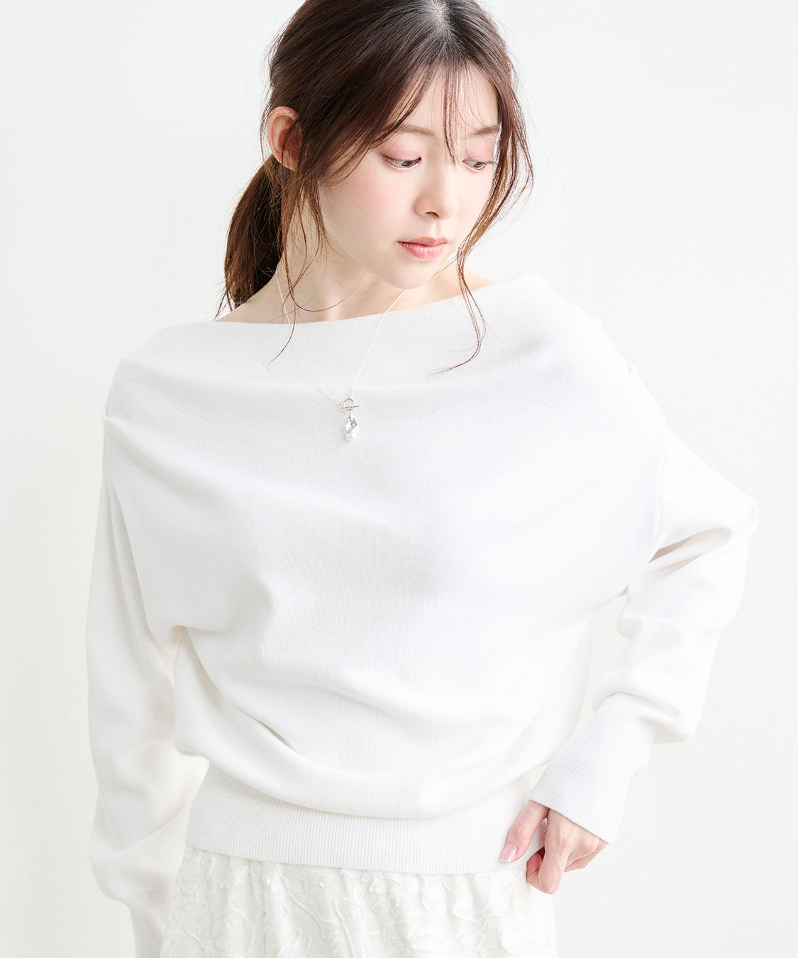 COCO DEAL「ドレープオフショルニット」|ニット・セーター|オフ