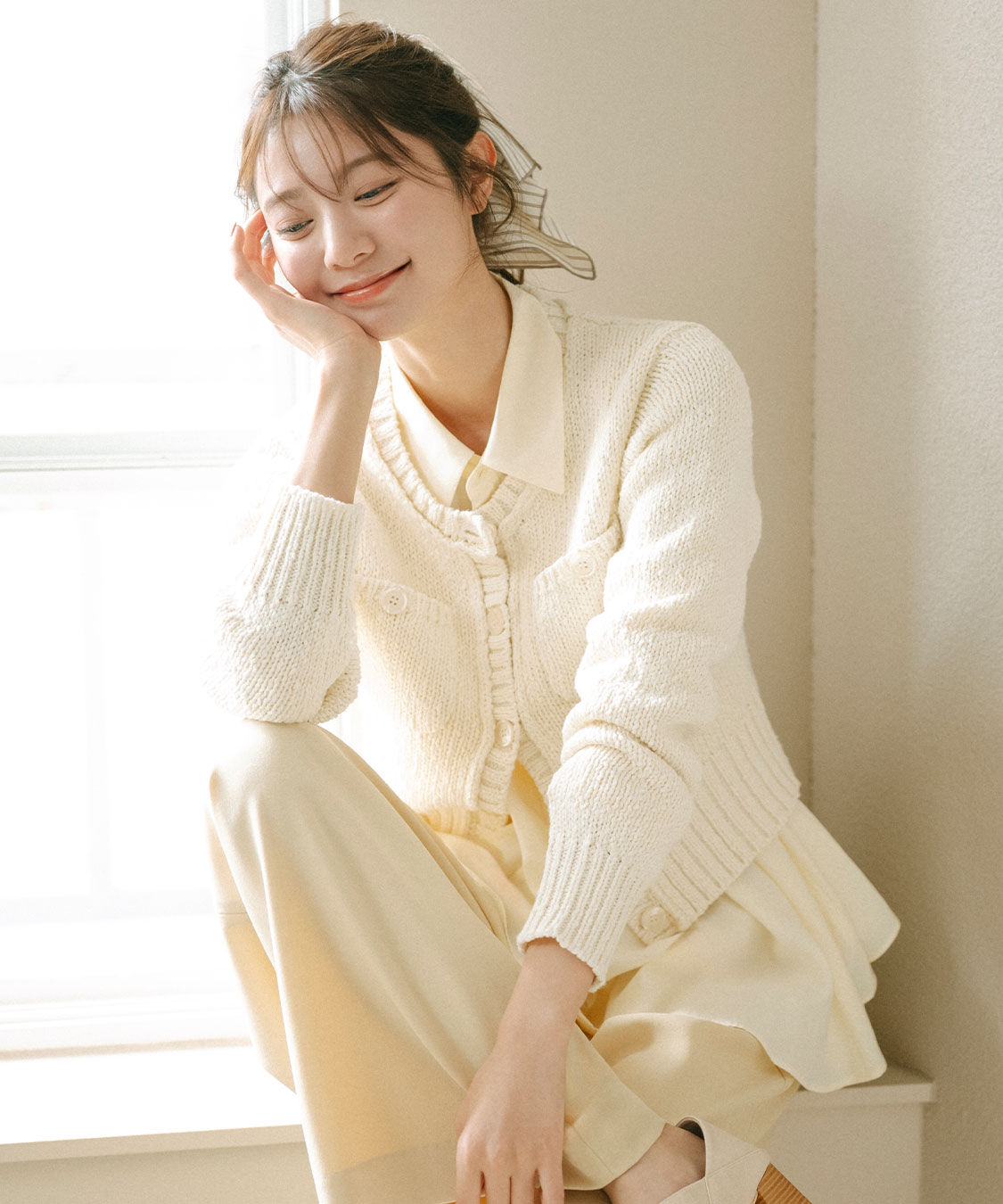 COCO DEAL「フレアペプラムシャツ」|シャツ・ブラウス|