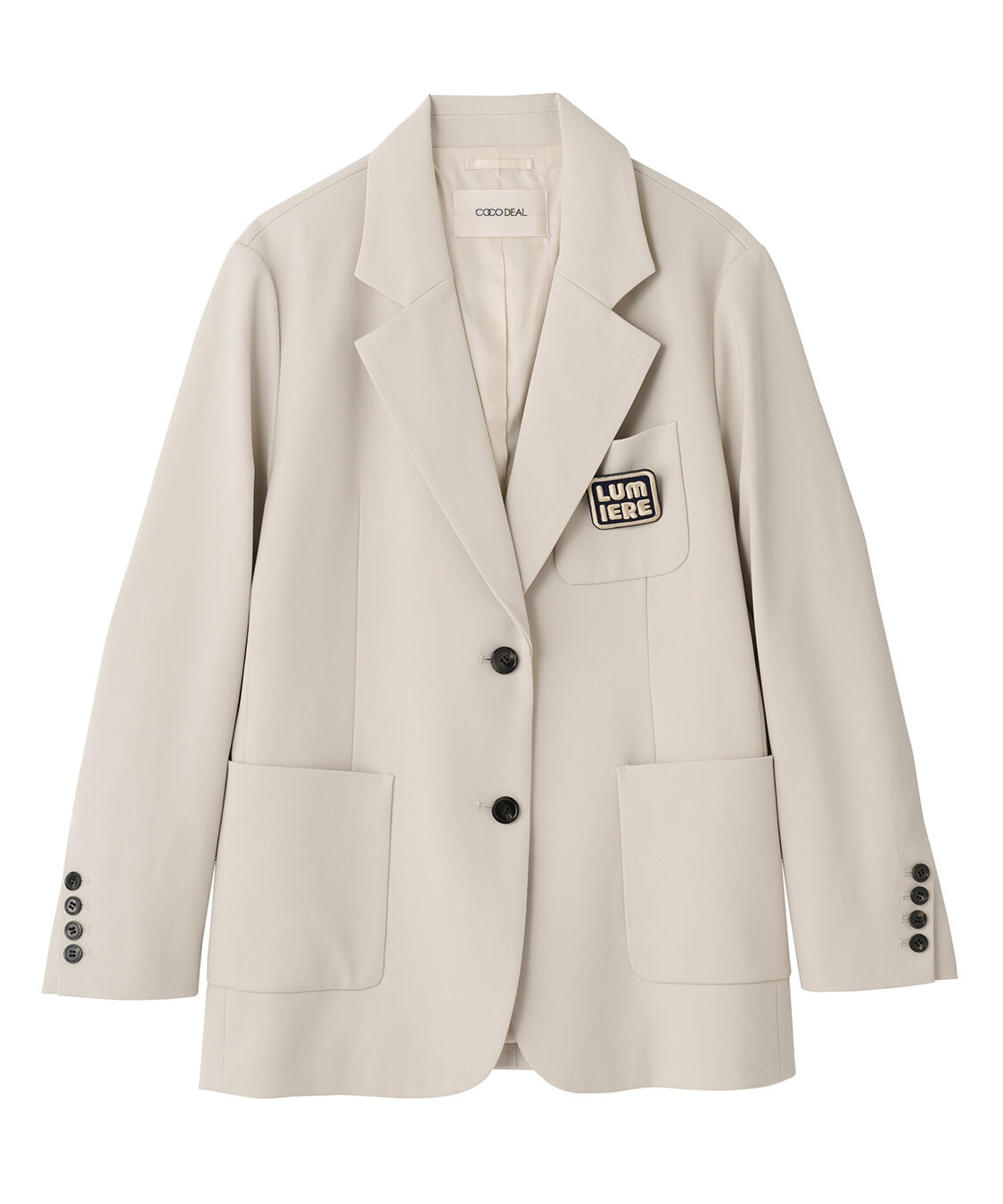 COCO DEAL「ワッペン付きテーラードジャケット」|テーラードジャケット|