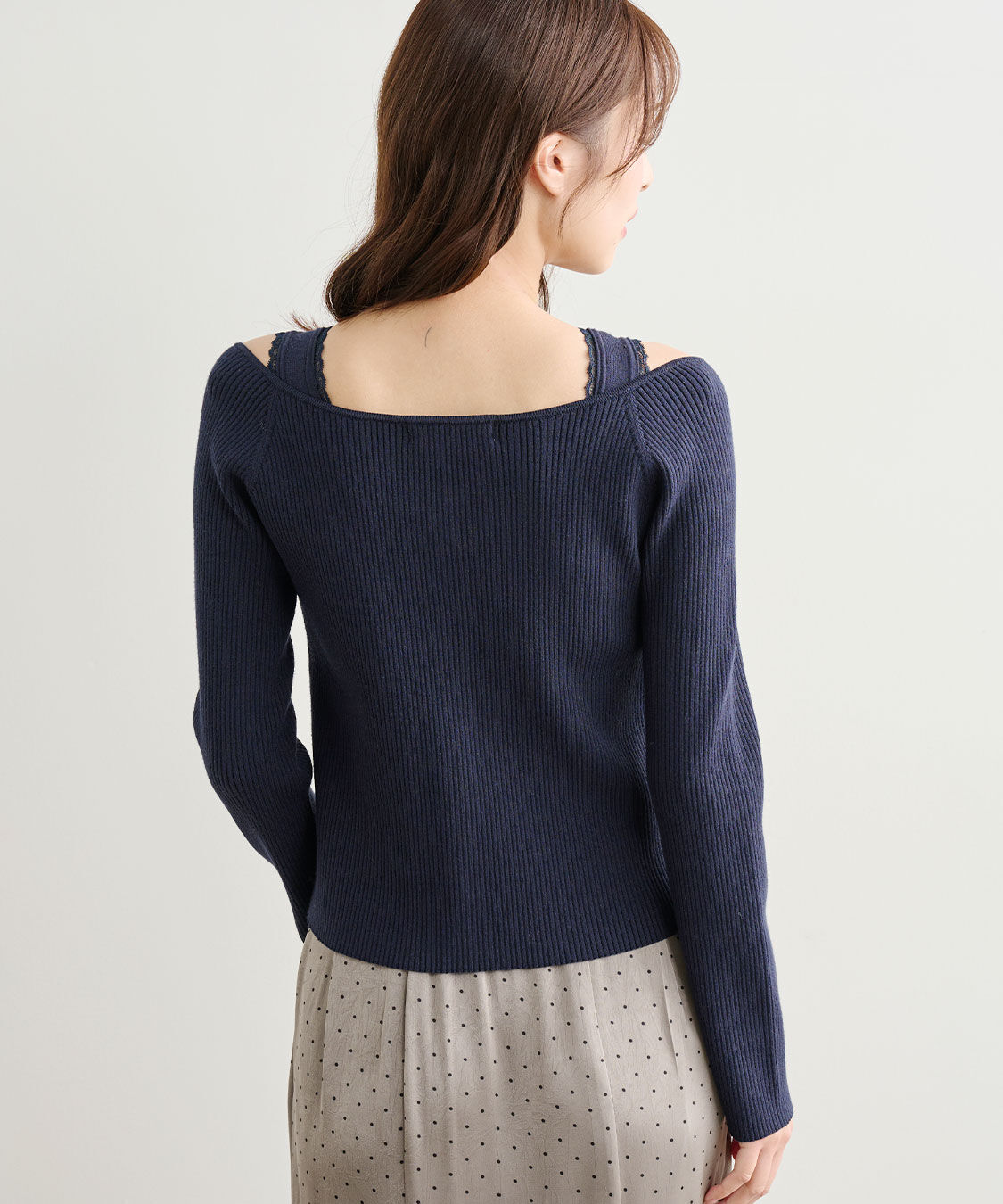 COCO DEAL「Vネックリブニットカーディガン」|ニット・セーター|