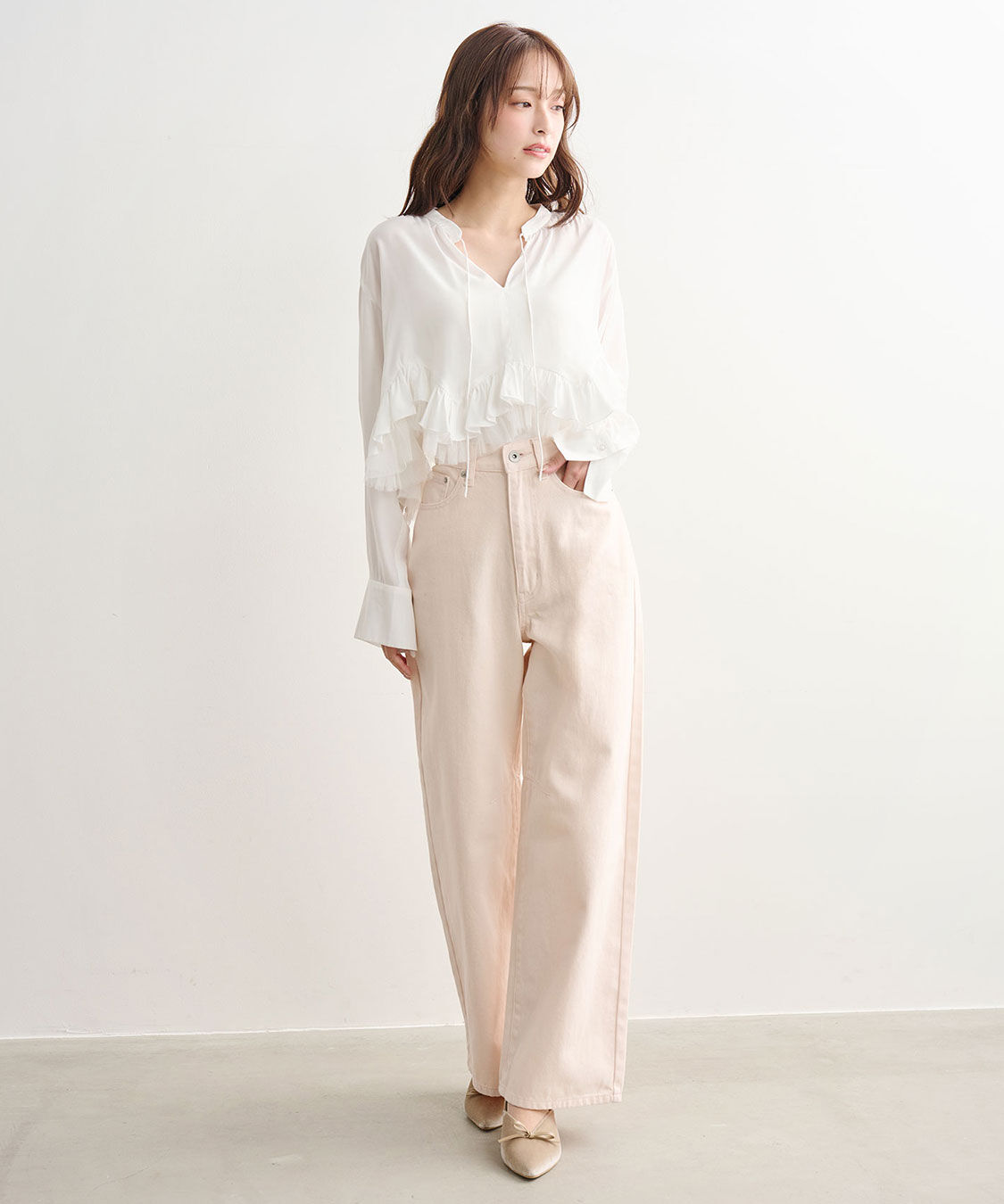 COCO DEAL「ヘムフリルブラウス」|シャツ・ブラウス|