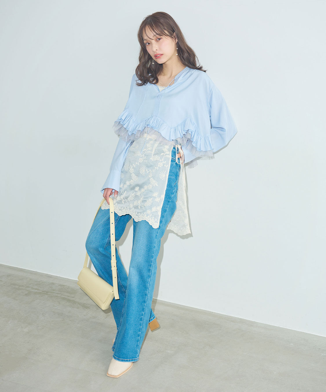 COCO DEAL「ヘムフリルブラウス」|シャツ・ブラウス|