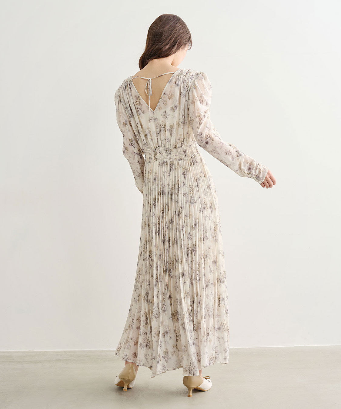 COCO DEAL「フラワープリントプリーツワンピース」|ワンピース|