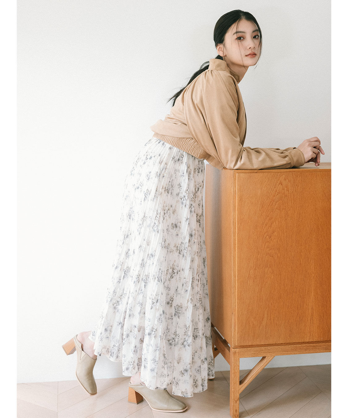 COCO DEAL「フラワープリントプリーツワンピース」|ワンピース|