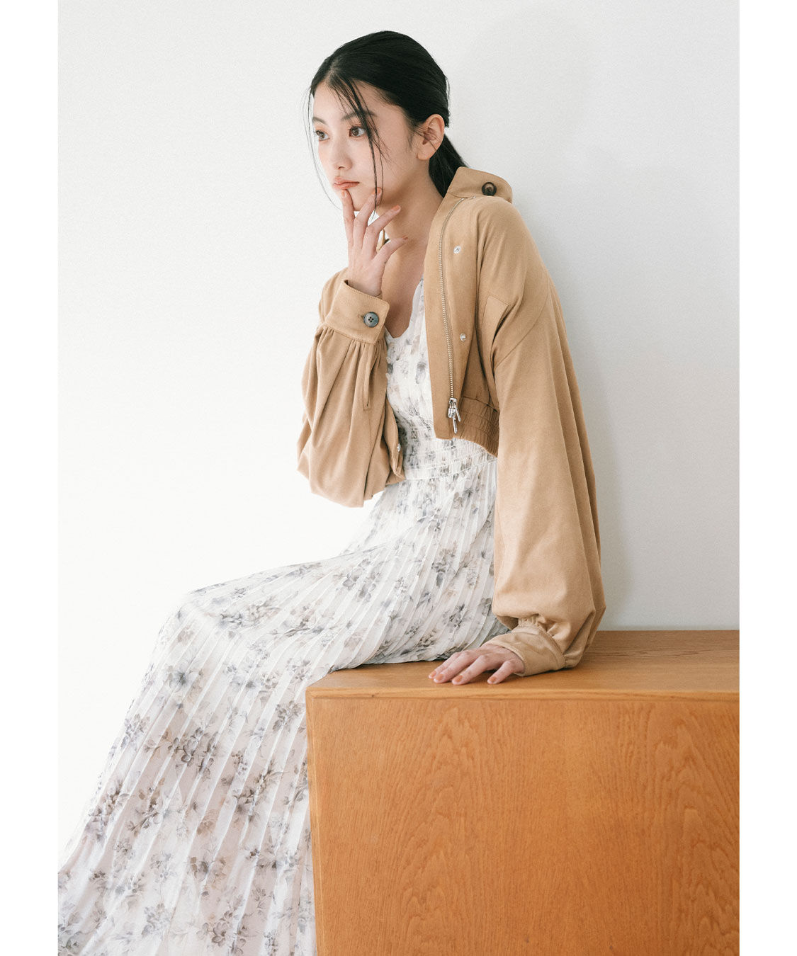 COCO DEAL「フラワープリントプリーツワンピース」|ワンピース|