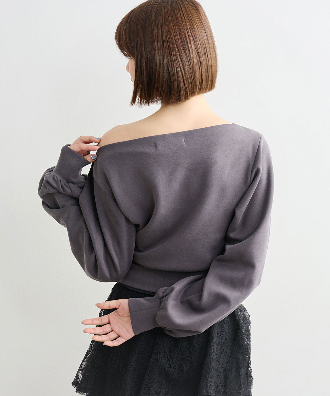 COCO DEAL「ボートネックポンチトップス」|Tシャツ・カットソー|