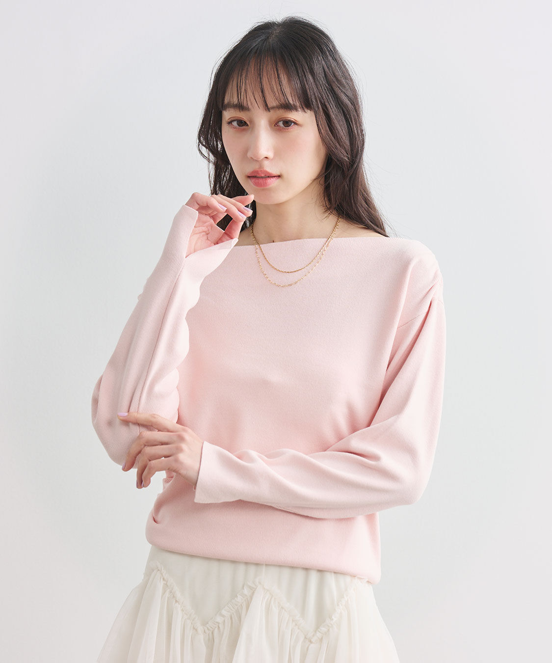 COCO DEAL「ショルダーギャザーオフショルニット」|ニット・セーター|