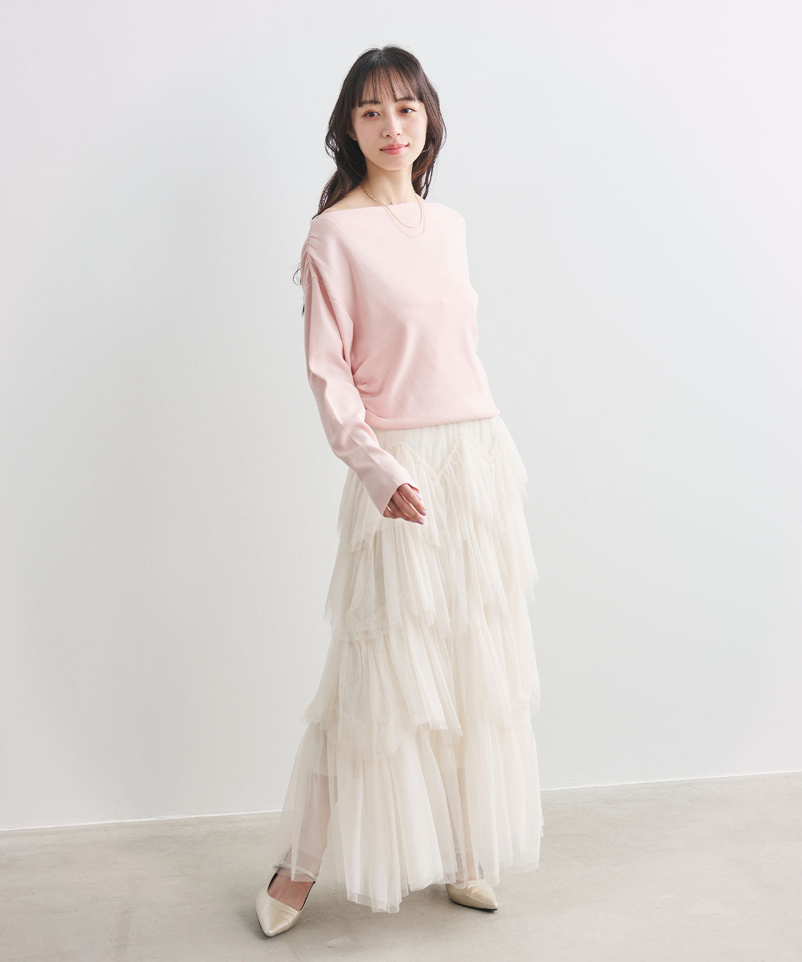 COCO DEAL「ショルダーギャザーオフショルニット」|ニット・セーター|