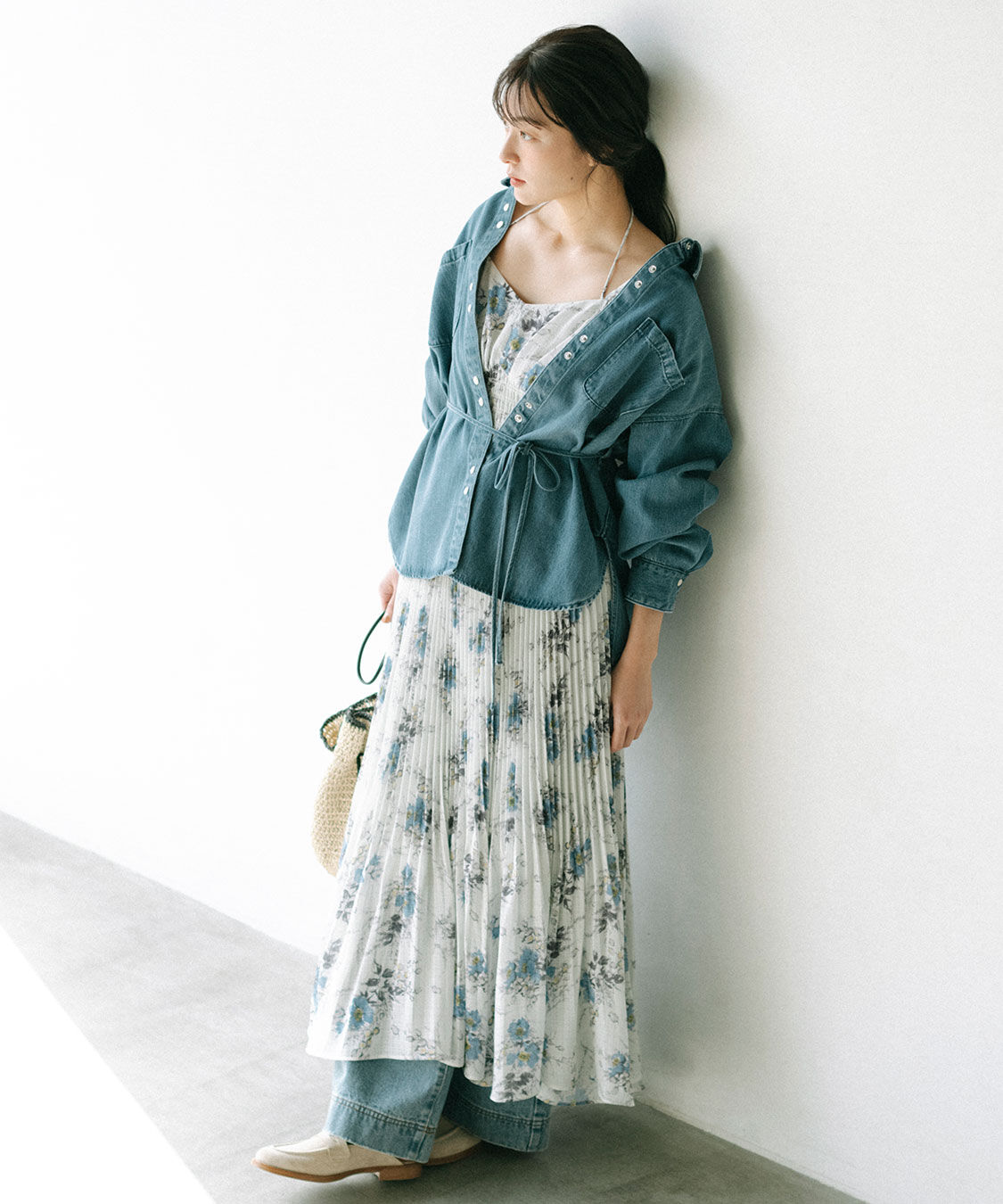 COCO DEAL「フレアワイドデニムパンツ」|デニム|