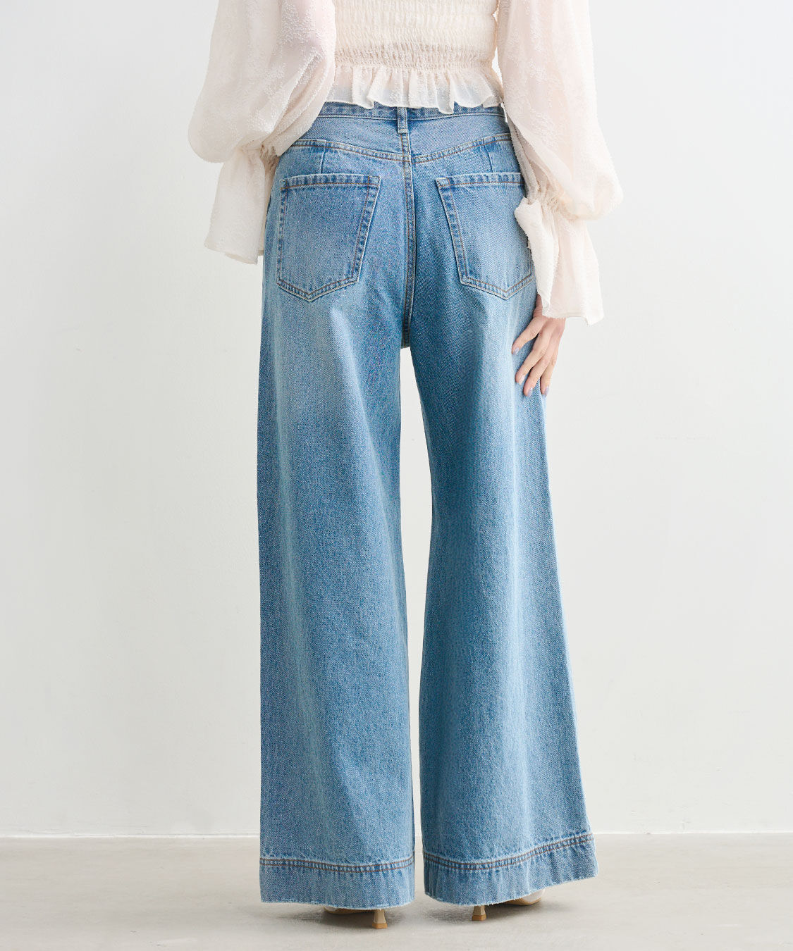 COCO DEAL「フレアワイドデニムパンツ」|デニム|