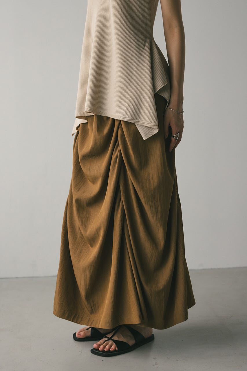 STYLEMIXER「シャーリングスカート」|スカート|L/BRN1