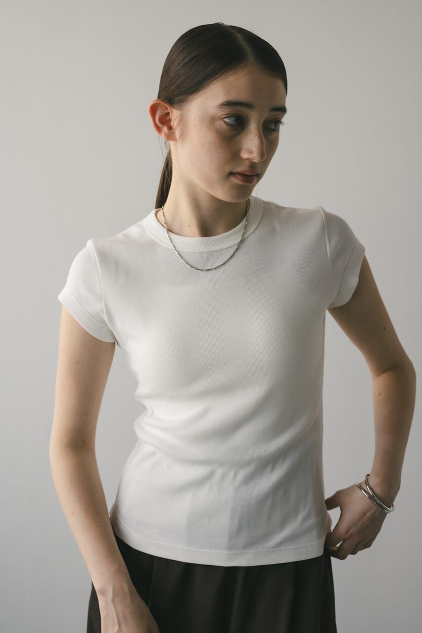 STYLEMIXER「ヘムラウンドフレンチスリーブT」|Tシャツ・カットソー|