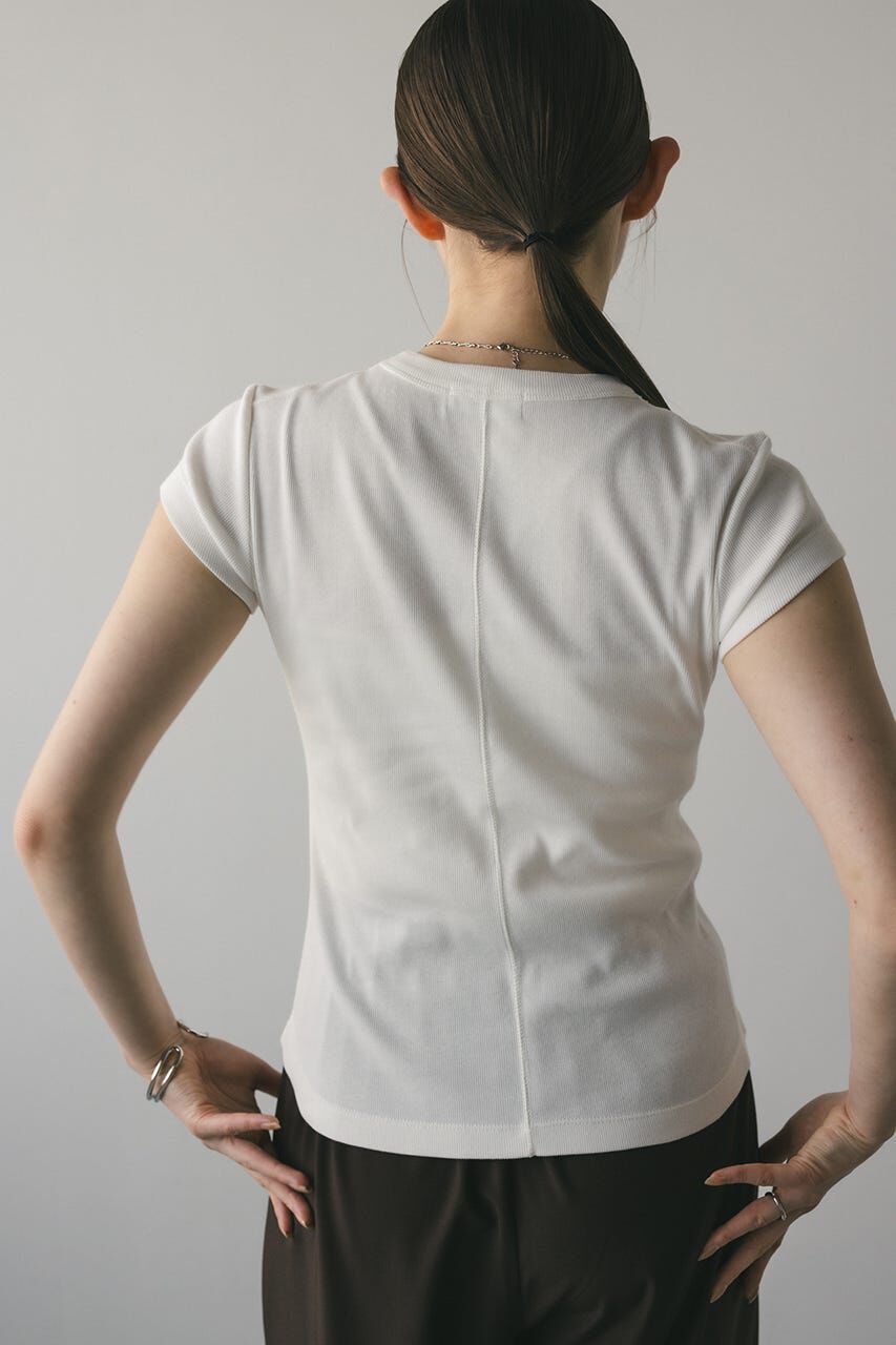 STYLEMIXER「ヘムラウンドフレンチスリーブT」|Tシャツ・カットソー|