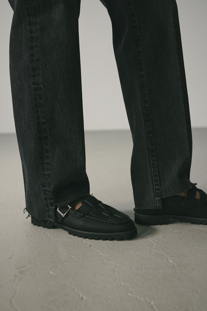 STYLEMIXER「カットオフセンタープレスデニム」|デニム|