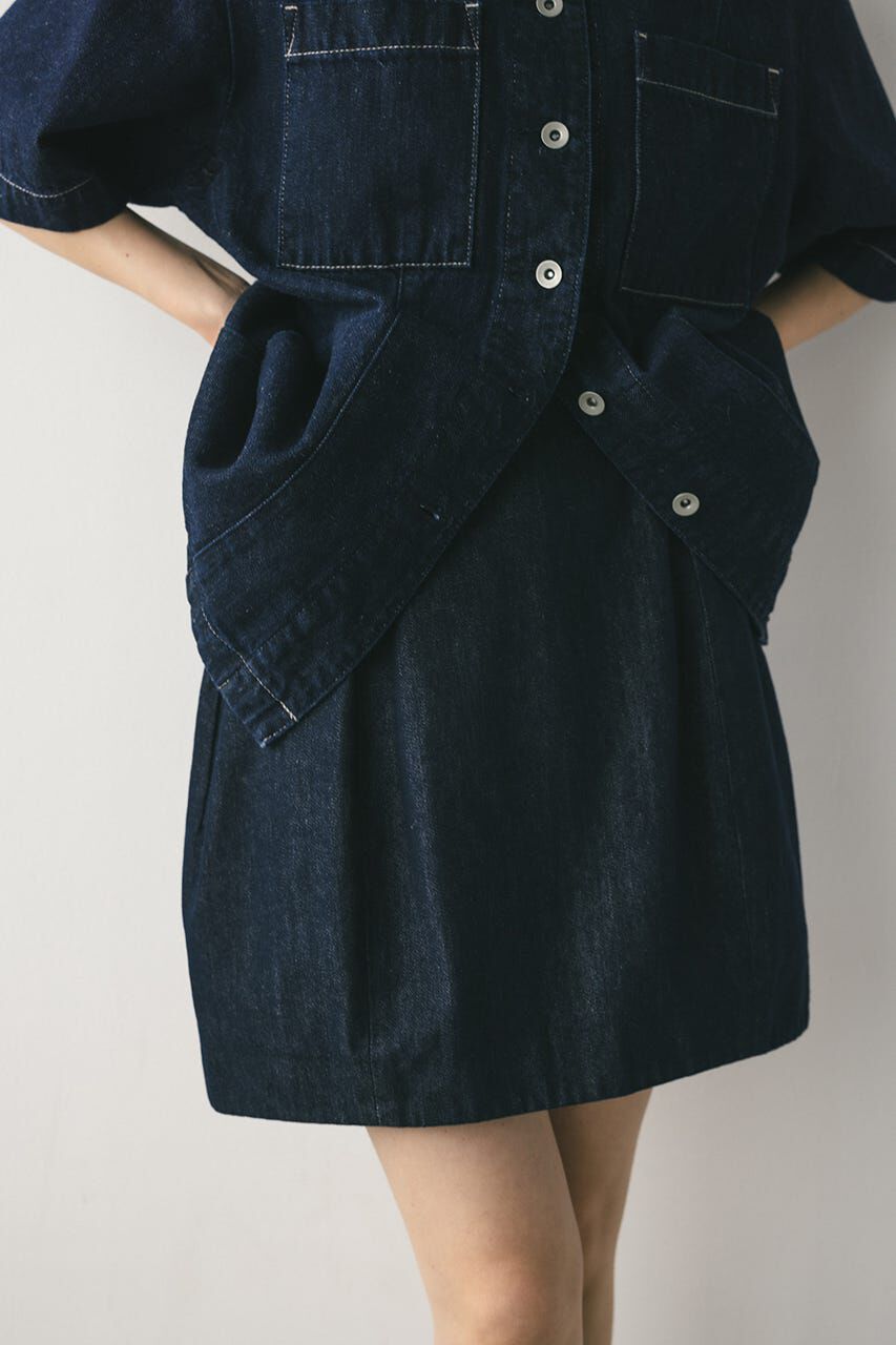 STYLEMIXER「デニムミニスカートパンツ」|スカート|