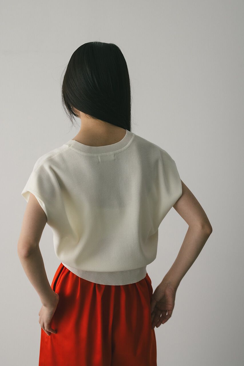 STYLEMIXER「ショルダータックショートニット」|タンクトップ|