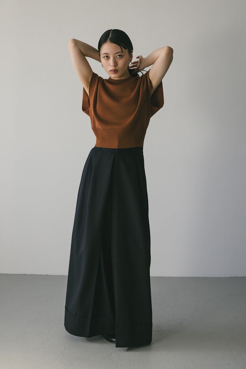 STYLEMIXER「ショルダータックショートニット」|タンクトップ|