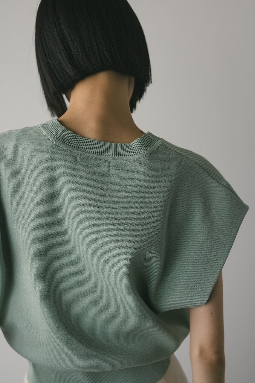 STYLEMIXER「ショルダータックショートニット」|タンクトップ|