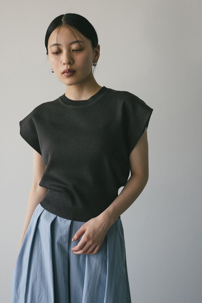 STYLEMIXER「ショルダータックショートニット」|タンクトップ|
