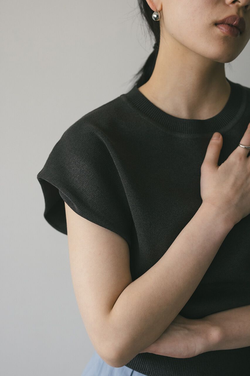 STYLEMIXER「ショルダータックショートニット」|タンクトップ|