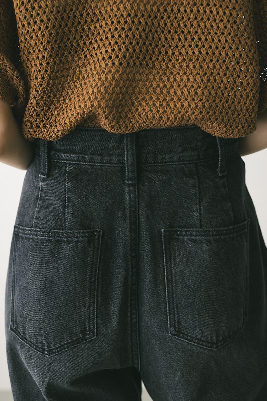 STYLEMIXER「タックワイドルーズデニム」|デニム|